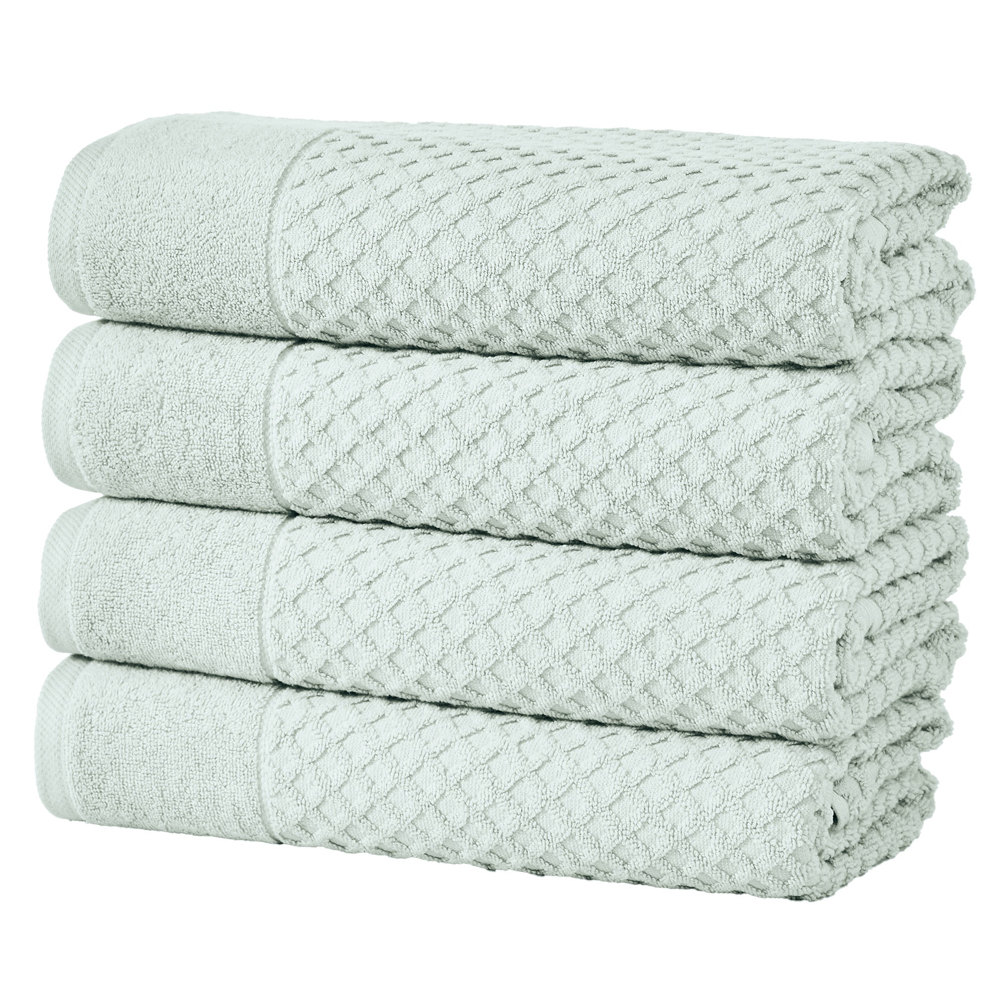 Cotton Diamond Waffle Weave Bath Towel Set - Grayson Collection