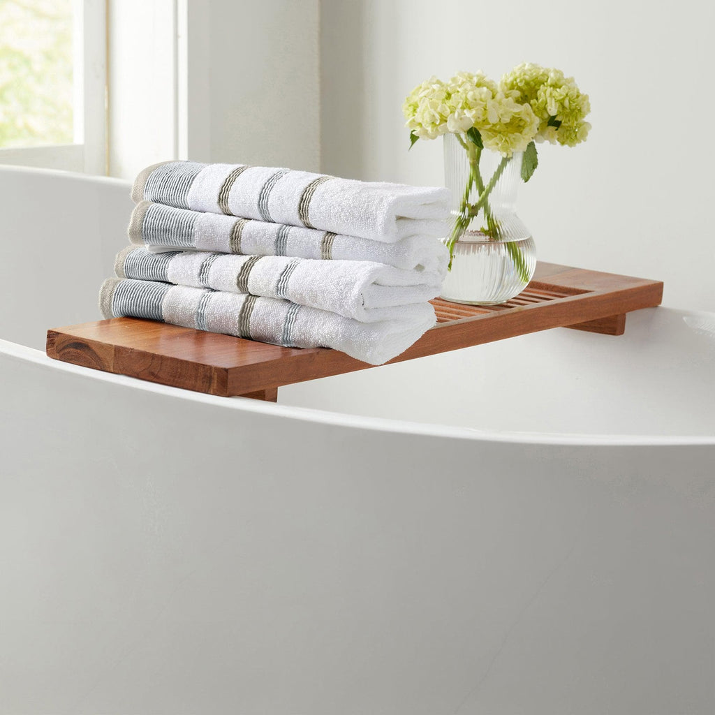 Decorative Cotton Stripe Bath Towel Set - Noelle Collection - We The Collective