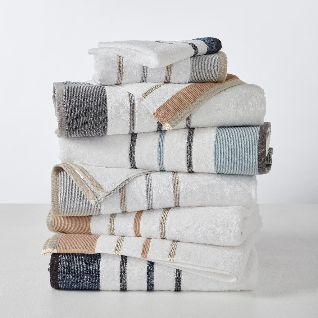 Decorative Cotton Stripe Bath Towel Set - Noelle Collection - We The Collective