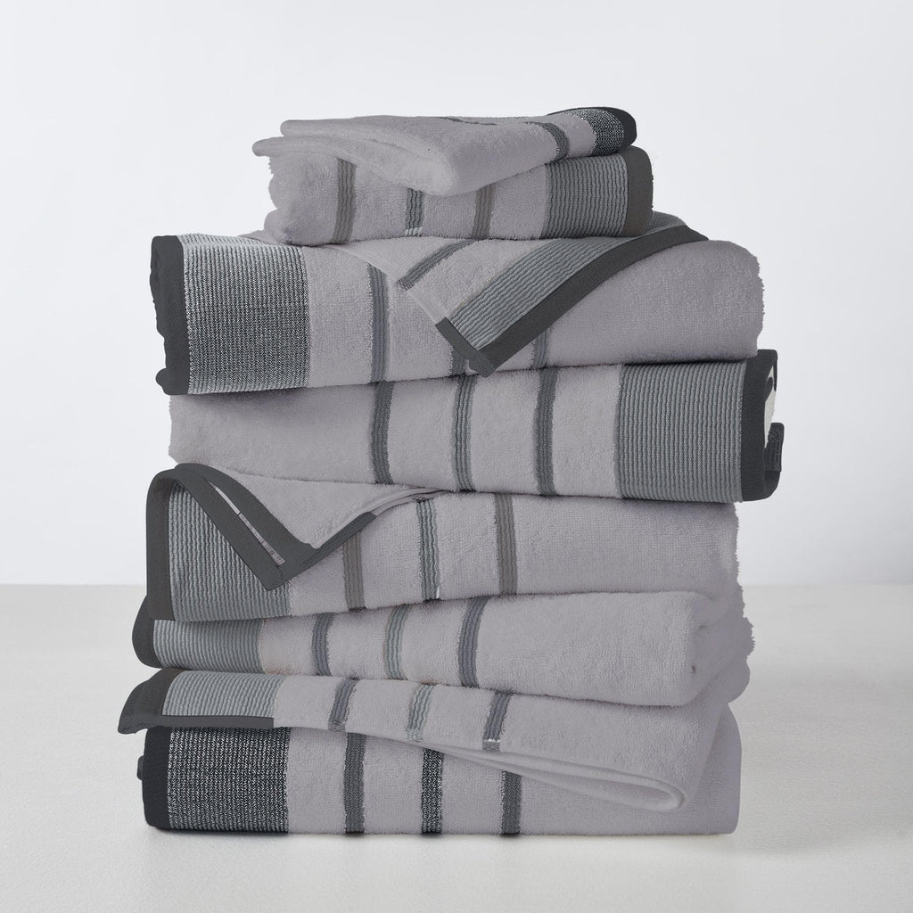 Decorative Cotton Stripe Bath Towel Set - Noelle Collection - We The Collective