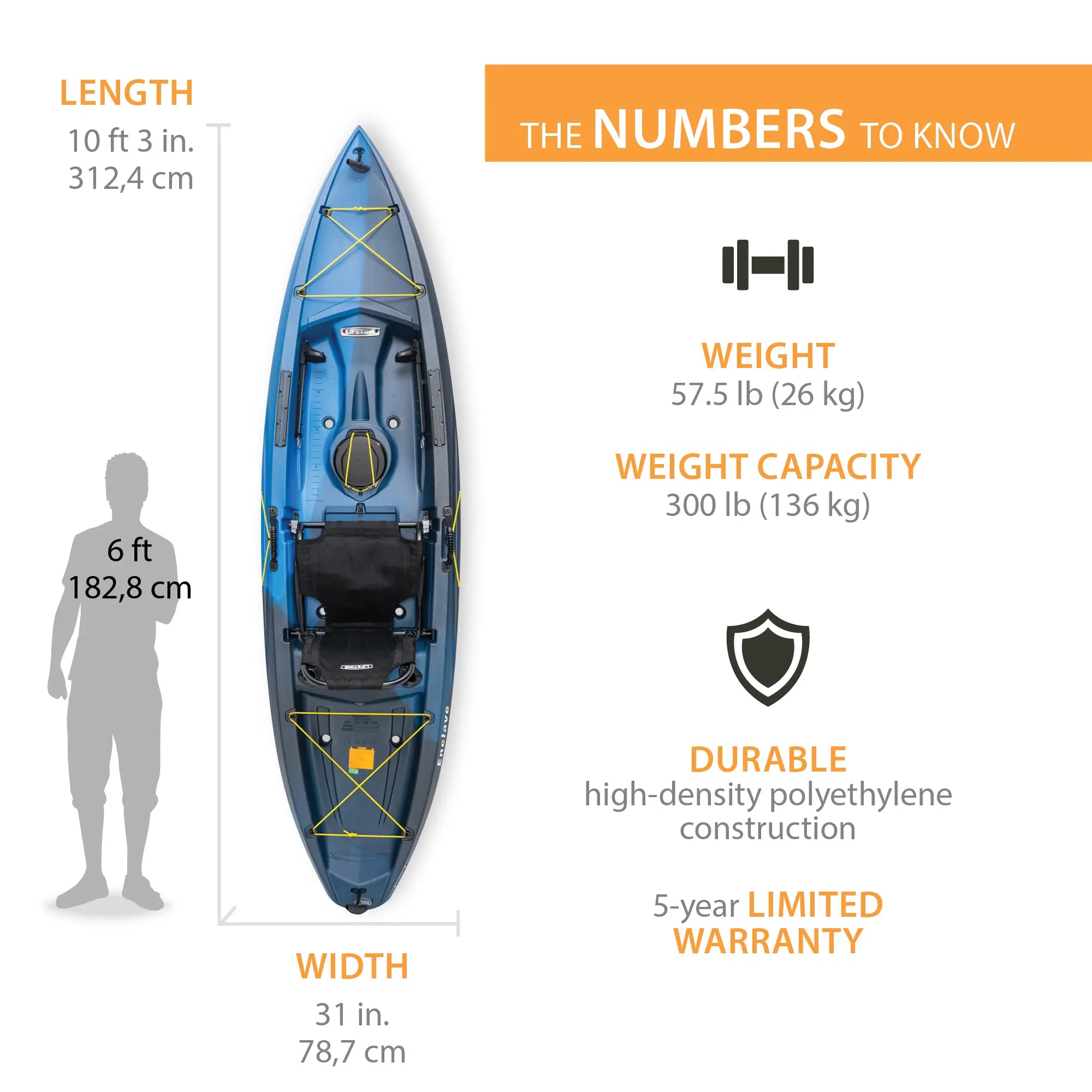 Lifetime Enclave Angler 103 Fishing Kayak