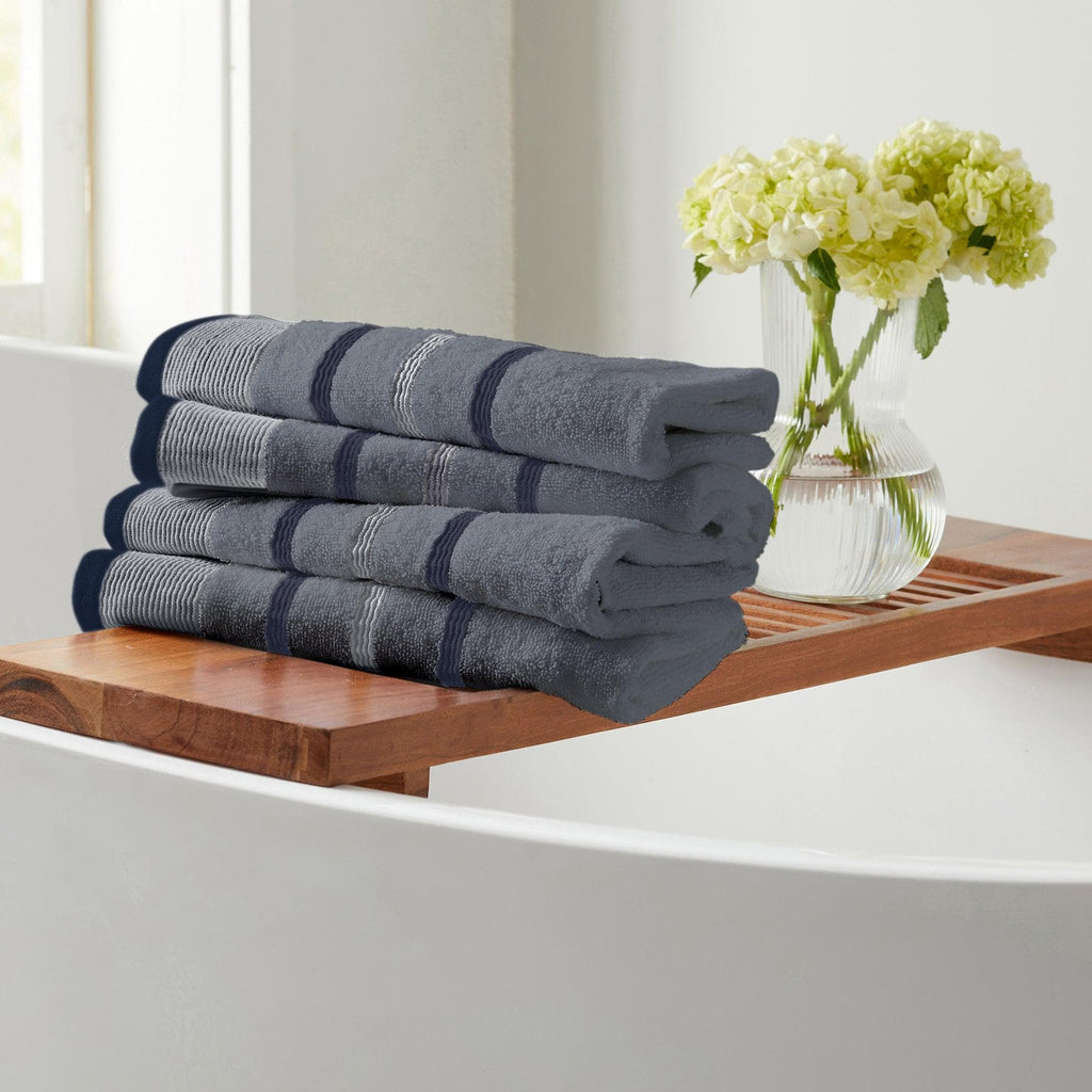 Decorative Cotton Stripe Bath Towel Set - Noelle Collection - We The Collective