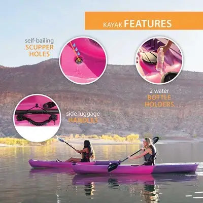 Lifetime Tahoma 100 Sit-On-Top Kayak (Paddle Included)