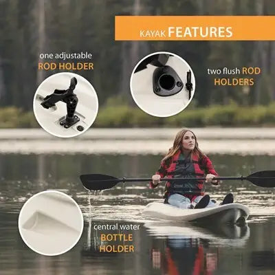 Lifetime Hydros Angler 85 Fishing Kayak - 8'6" with Paddle Included