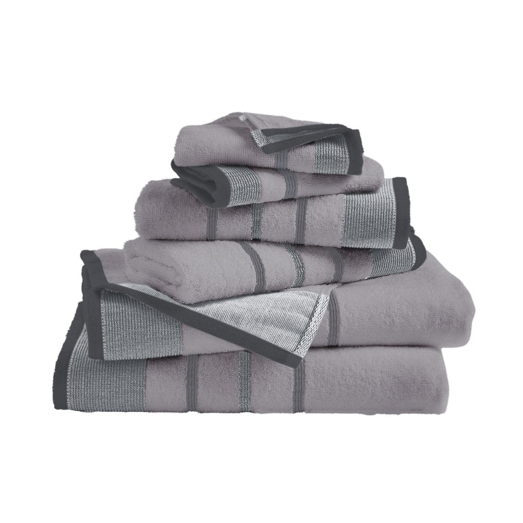 Decorative Cotton Stripe Bath Towel Set - Noelle Collection - We The Collective