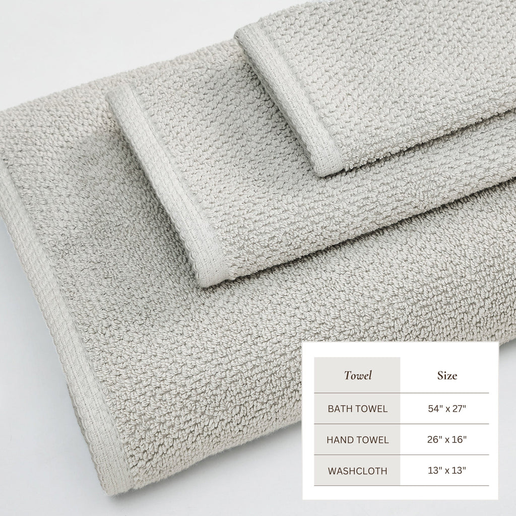 Cotton Textured Bath Towel Set - Acacia Collection - We The Collective