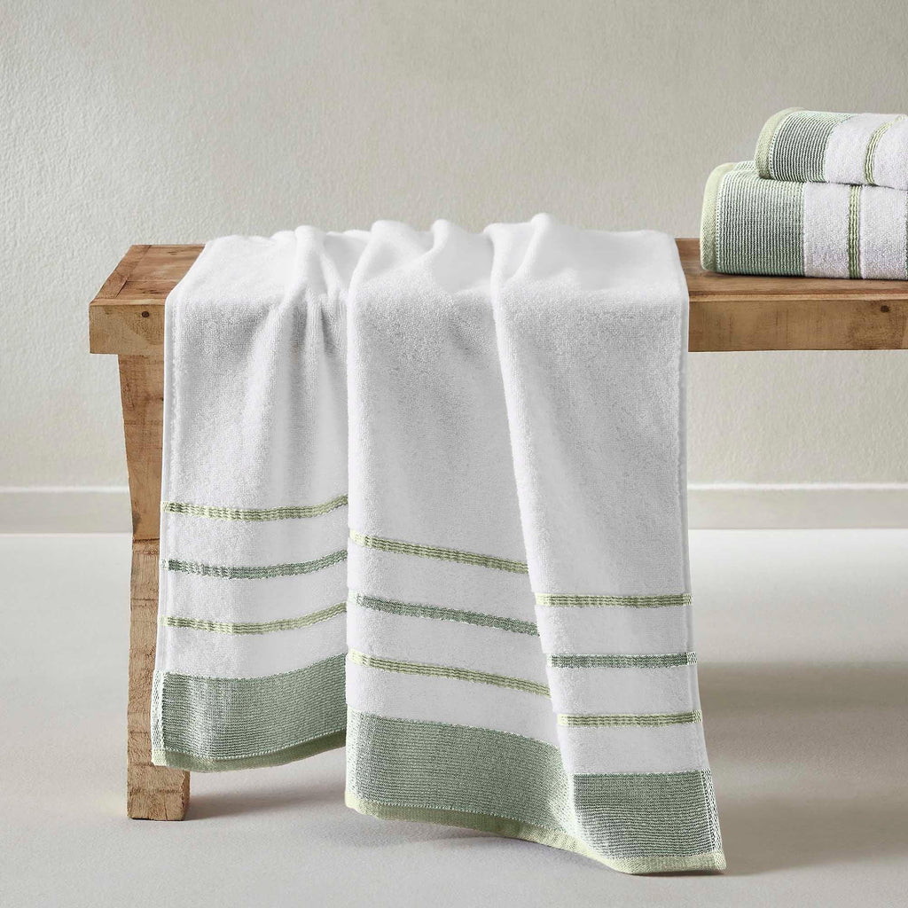 Decorative Cotton Stripe Bath Towel Set - Noelle Collection - We The Collective