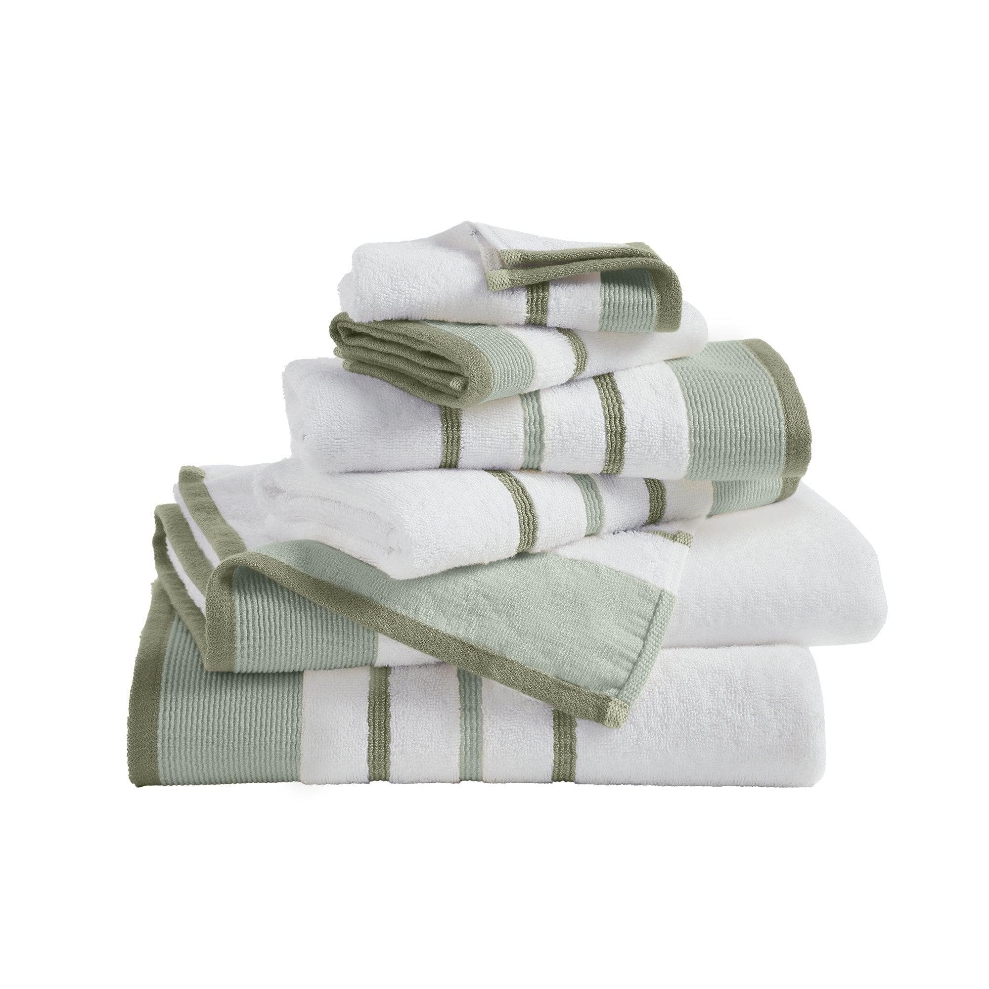 Decorative Cotton Stripe Bath Towel Set - Noelle Collection - We The Collective