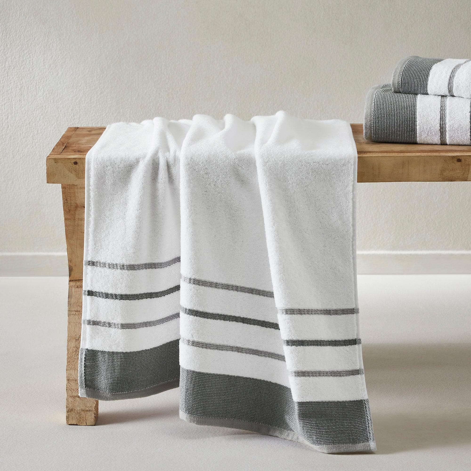 Decorative Cotton Stripe Bath Towel Set - Noelle Collection - We The Collective