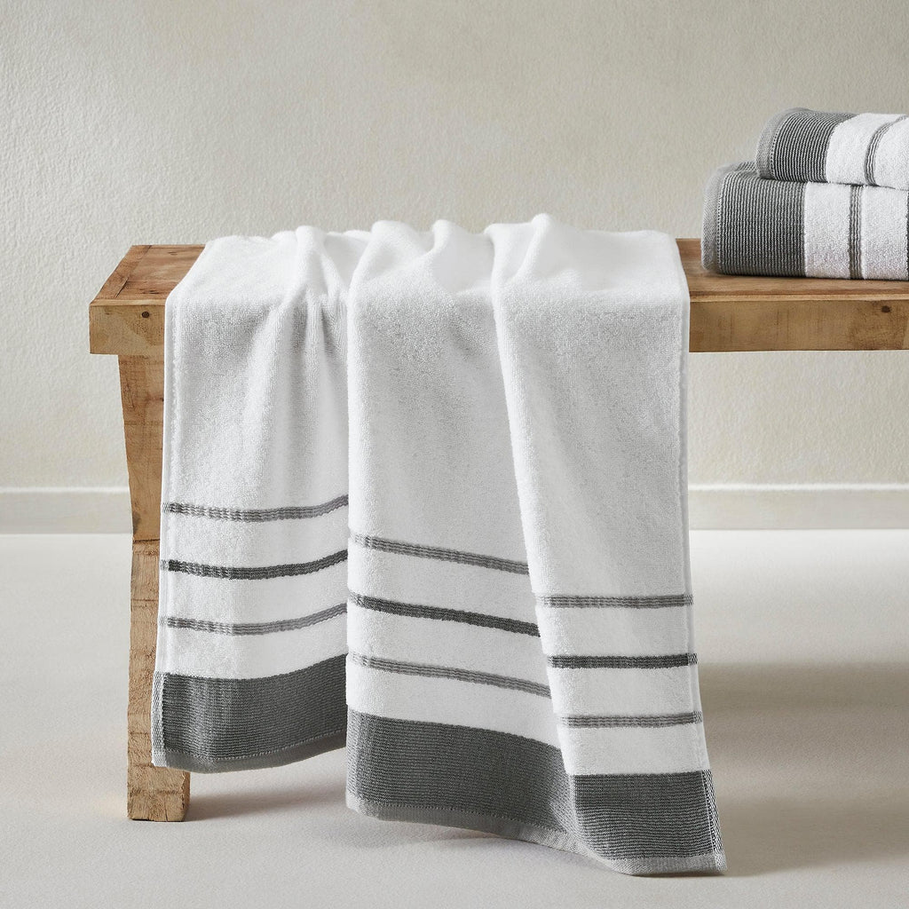 Decorative Cotton Stripe Bath Towel Set - Noelle Collection - We The Collective