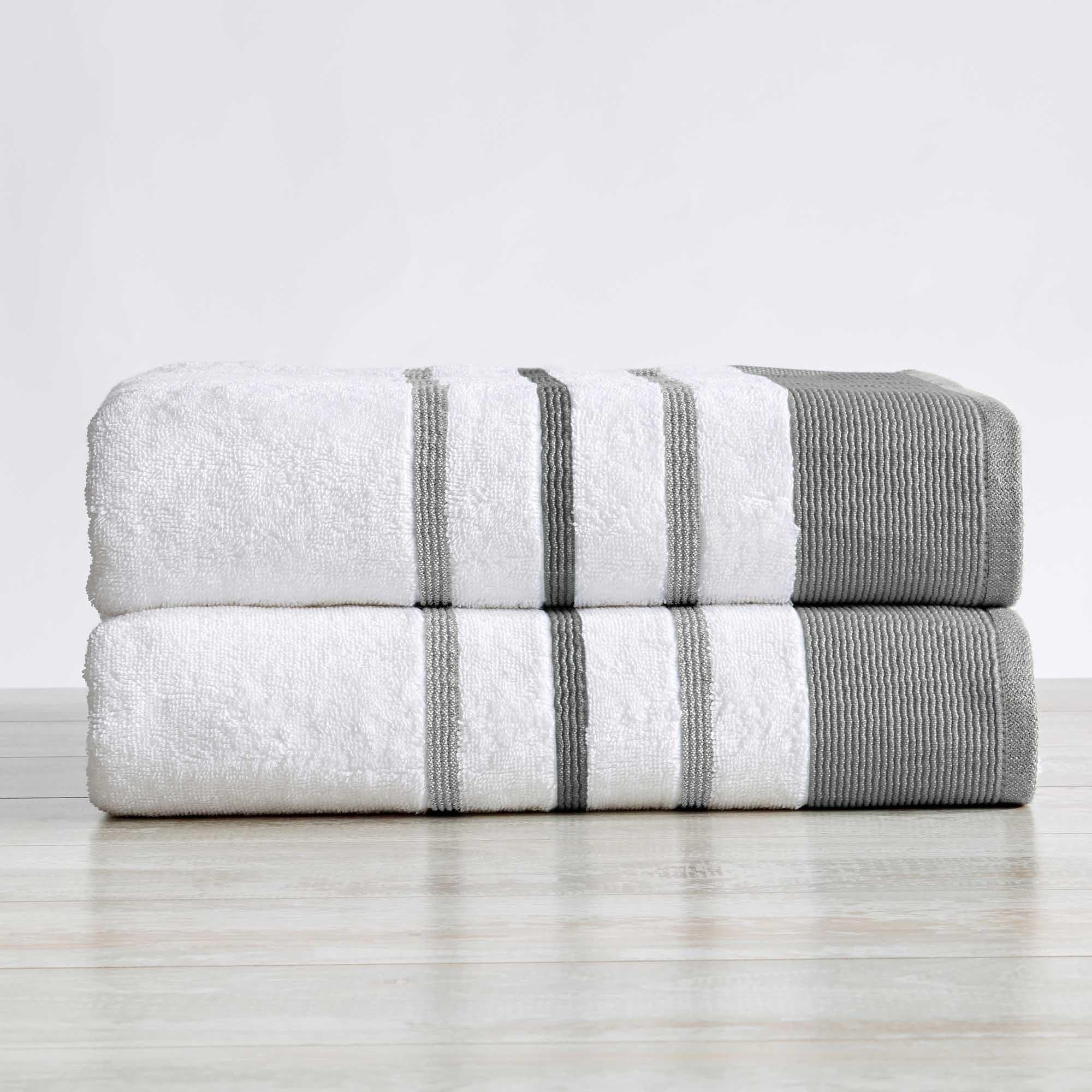 Decorative Cotton Stripe Bath Towel Set - Noelle Collection - We The Collective