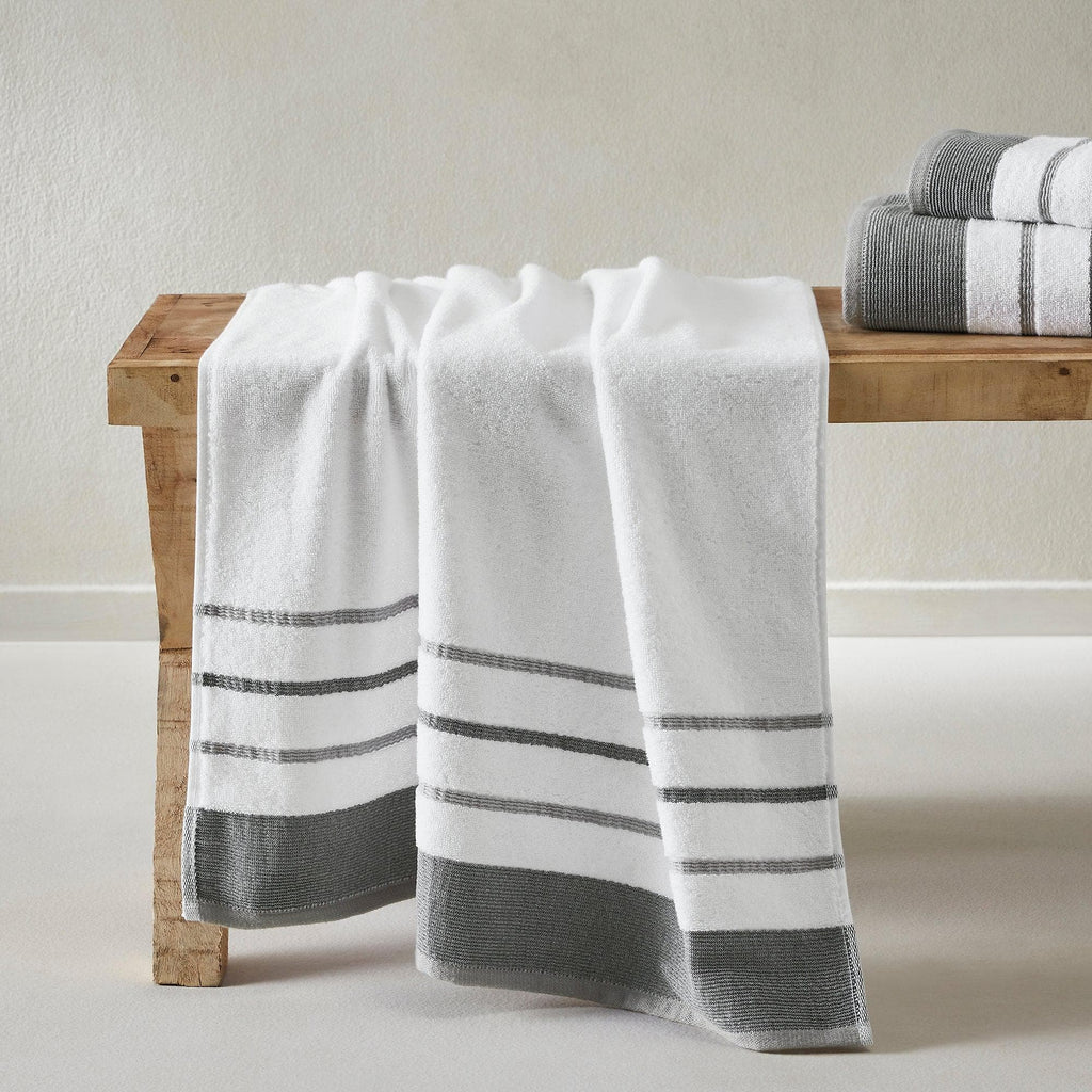 Decorative Cotton Stripe Bath Towel Set - Noelle Collection - We The Collective