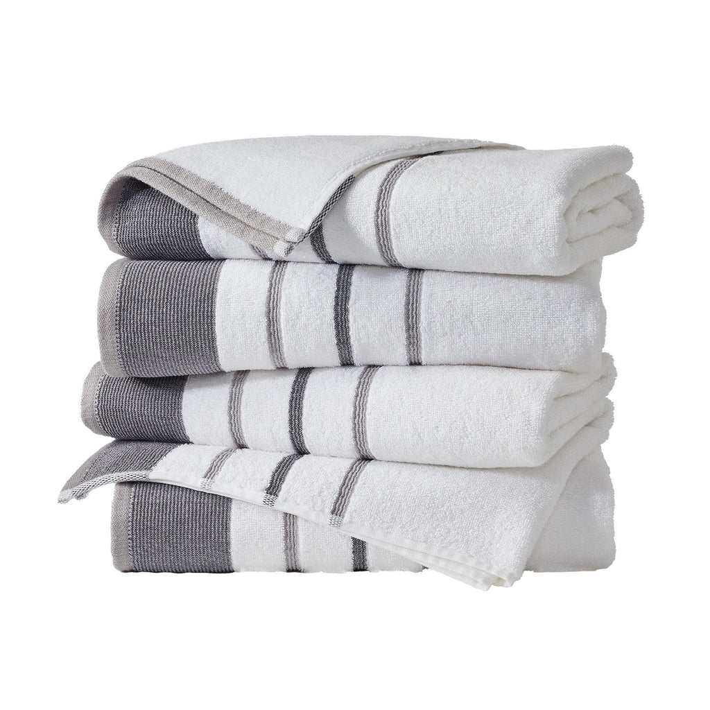 Decorative Cotton Stripe Bath Towel Set - Noelle Collection - We The Collective