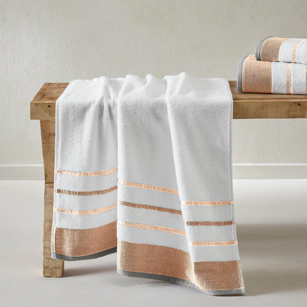 Decorative Cotton Stripe Bath Towel Set - Noelle Collection - We The Collective