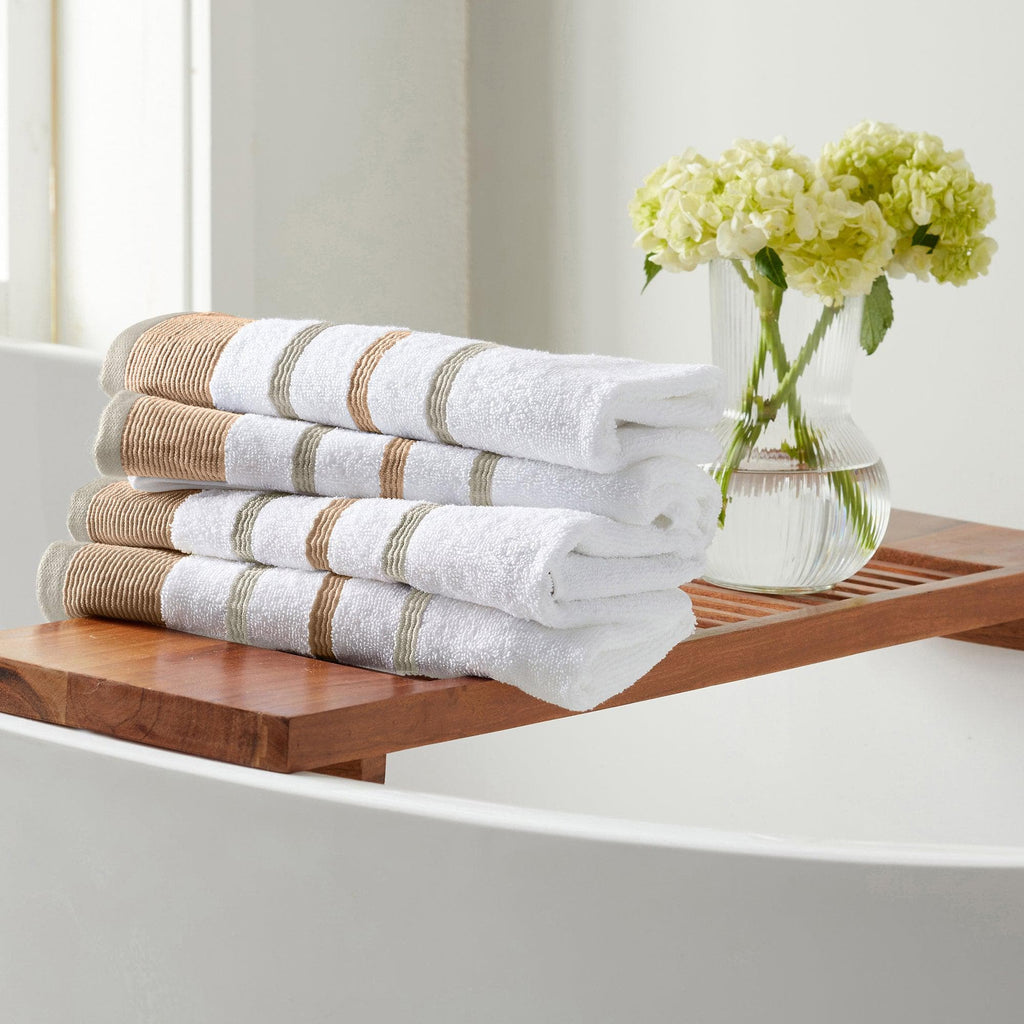 Decorative Cotton Stripe Bath Towel Set - Noelle Collection - We The Collective