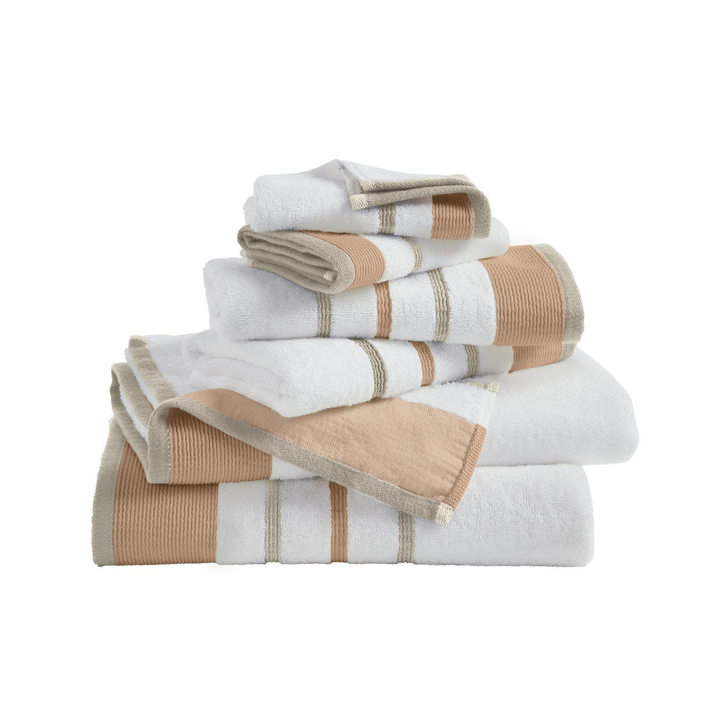 Decorative Cotton Stripe Bath Towel Set - Noelle Collection - We The Collective