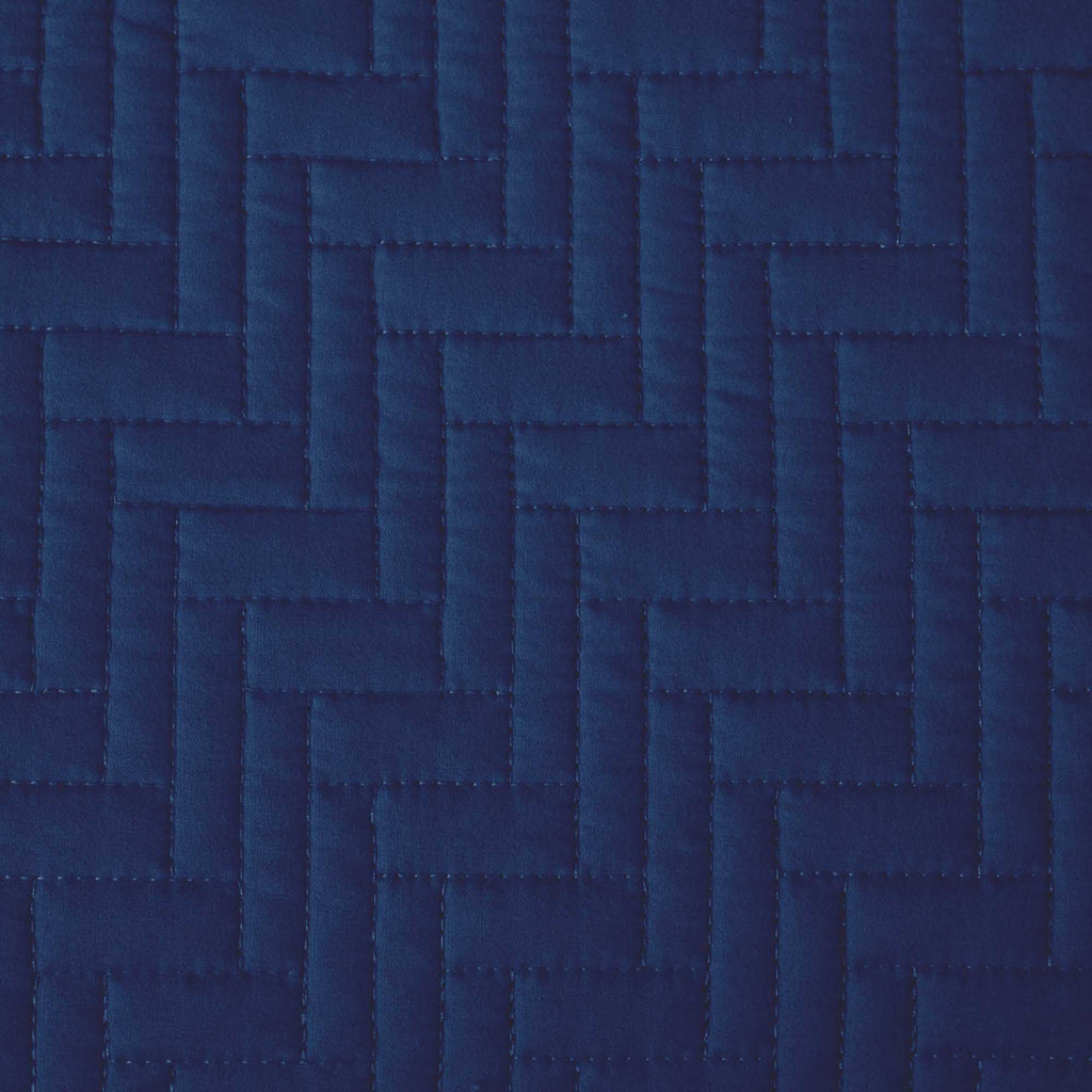 Herringbone Stitched Quilt Set - Louise Collection | Solid Cotton Bedding - We The Collective