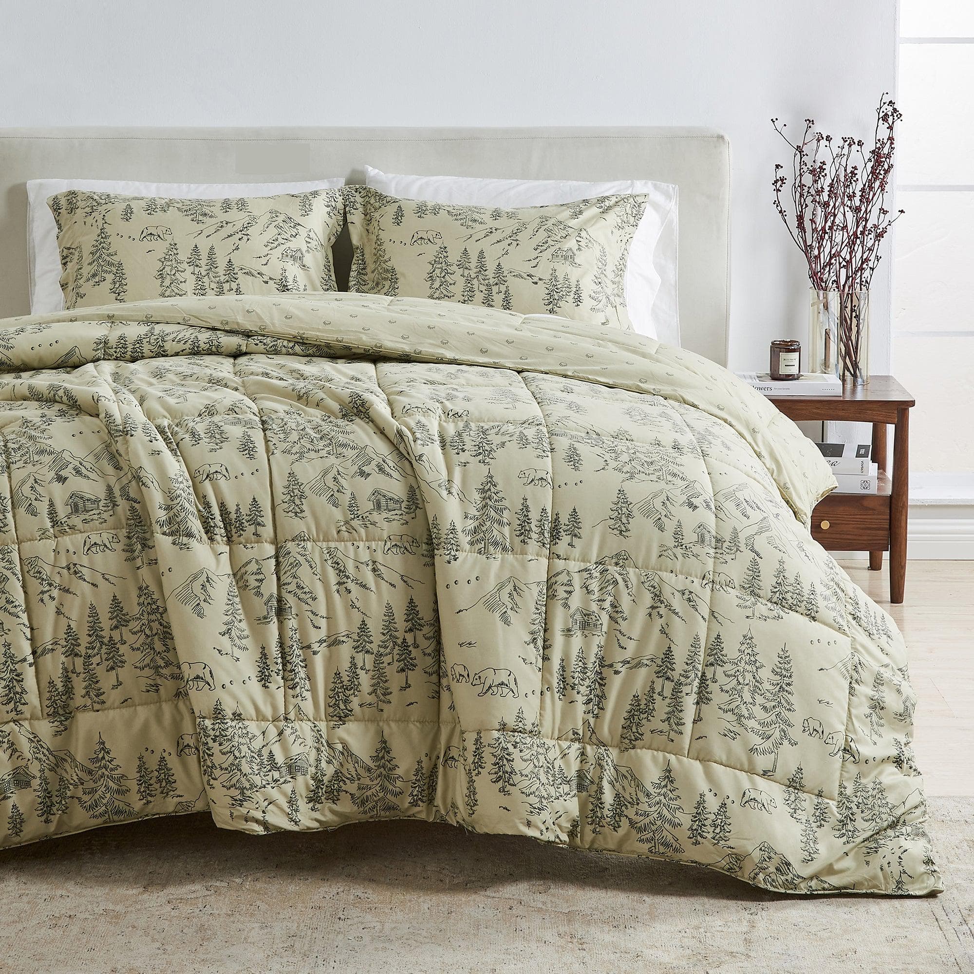 Reversible Christmas Comforter Set - Odette Collection | Holiday & Lodge Prints - We The Collective