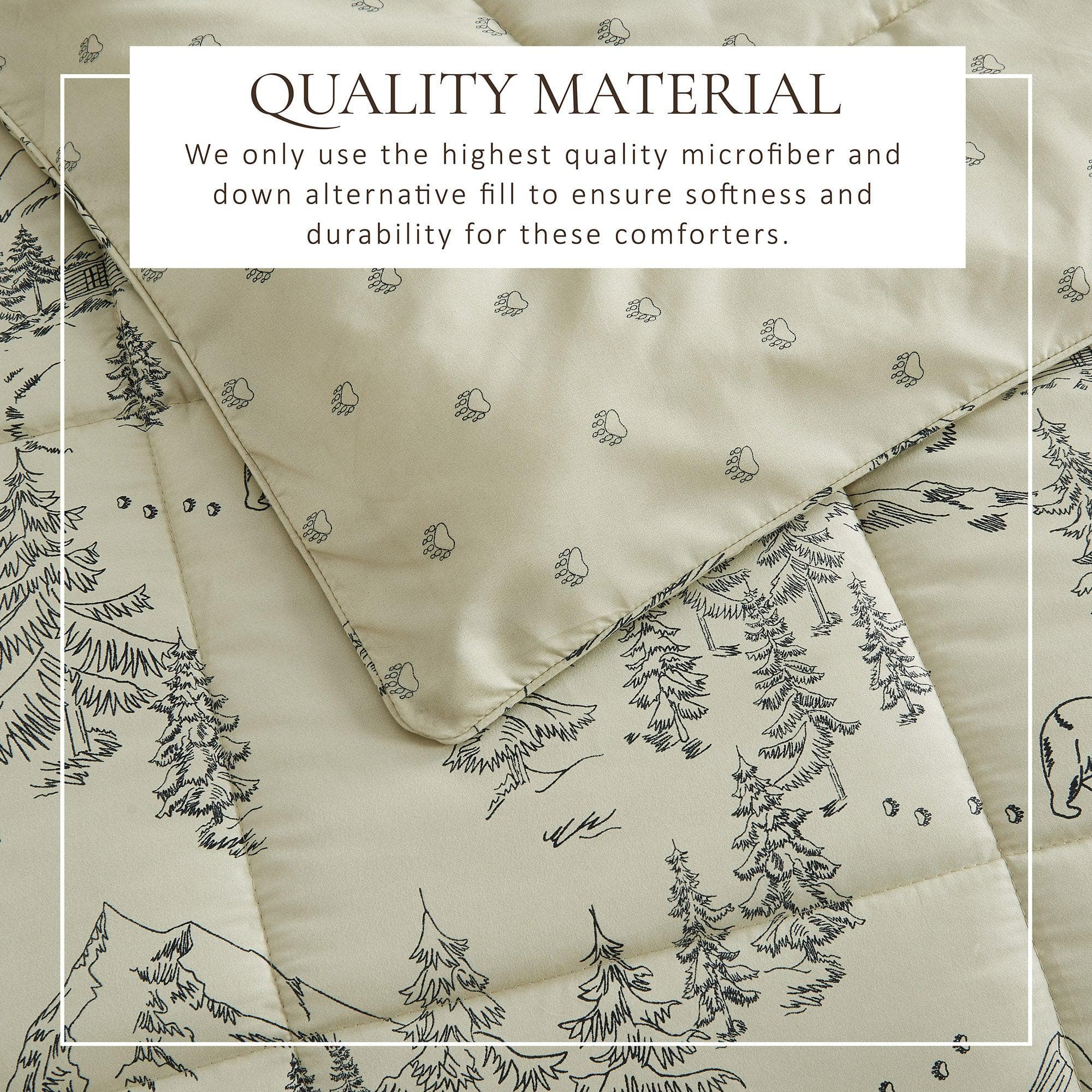 Reversible Christmas Comforter Set - Odette Collection | Holiday & Lodge Prints - We The Collective