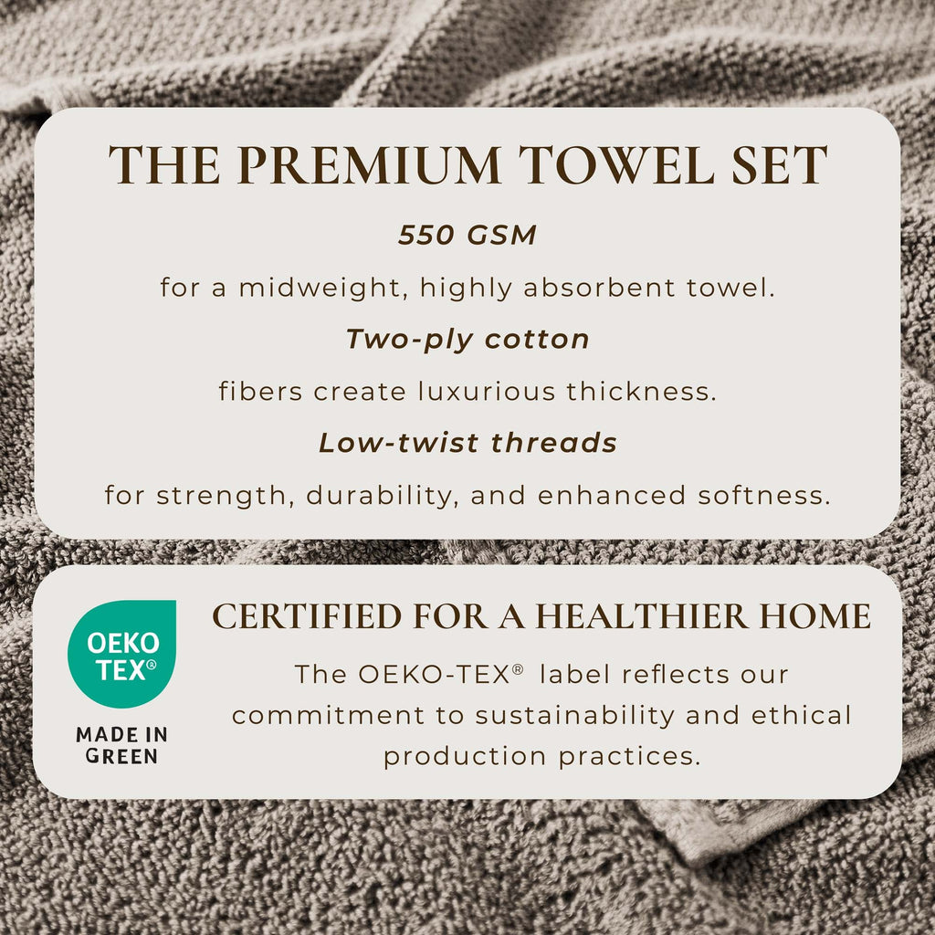 Cotton Textured Bath Towel Set - Acacia Collection - We The Collective