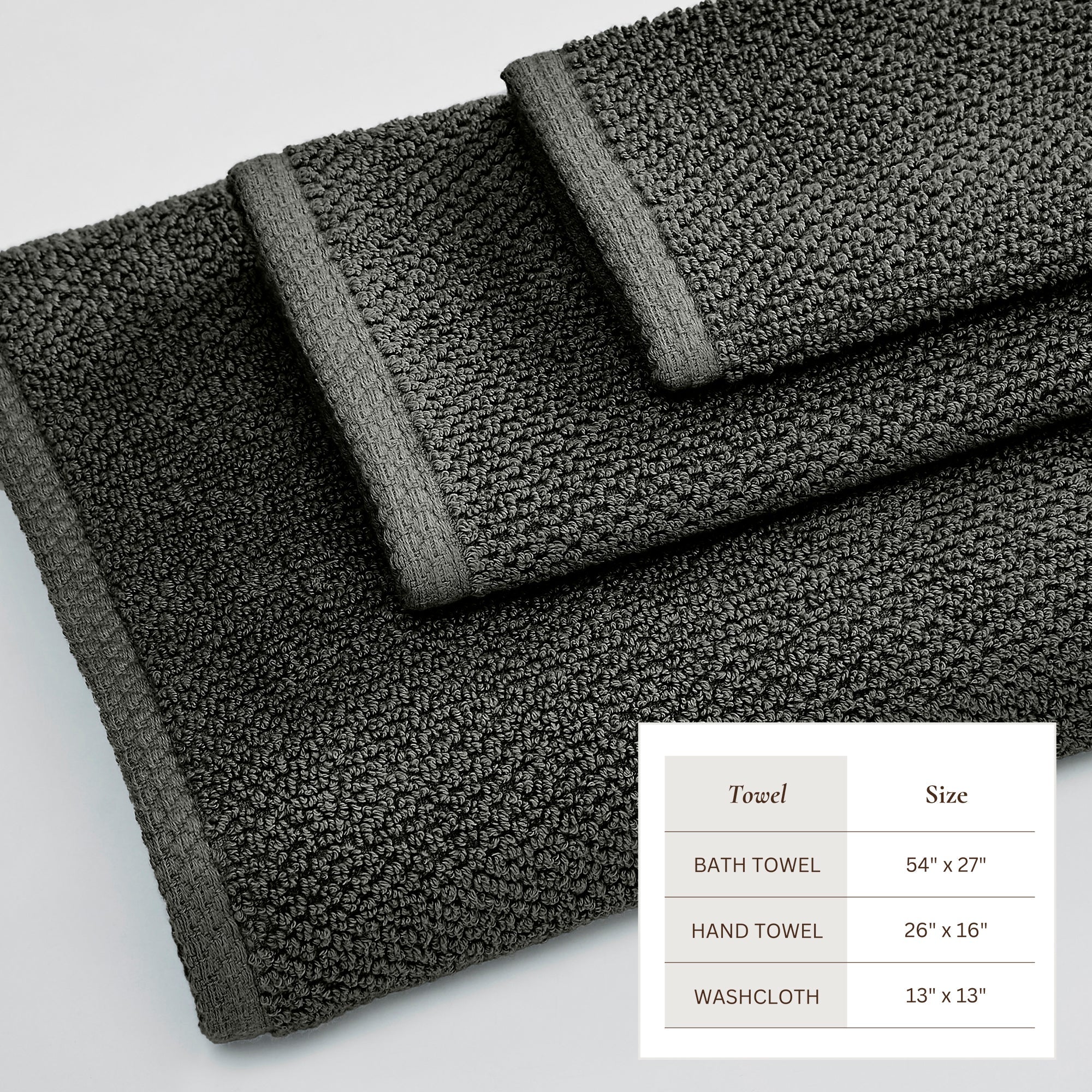 Cotton Textured Bath Towel Set - Acacia Collection - We The Collective