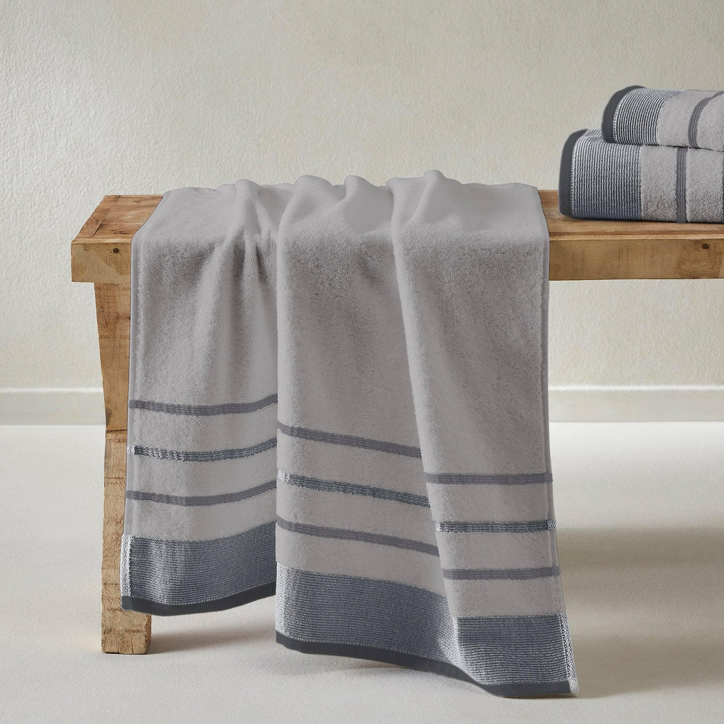 Decorative Cotton Stripe Bath Towel Set - Noelle Collection - We The Collective