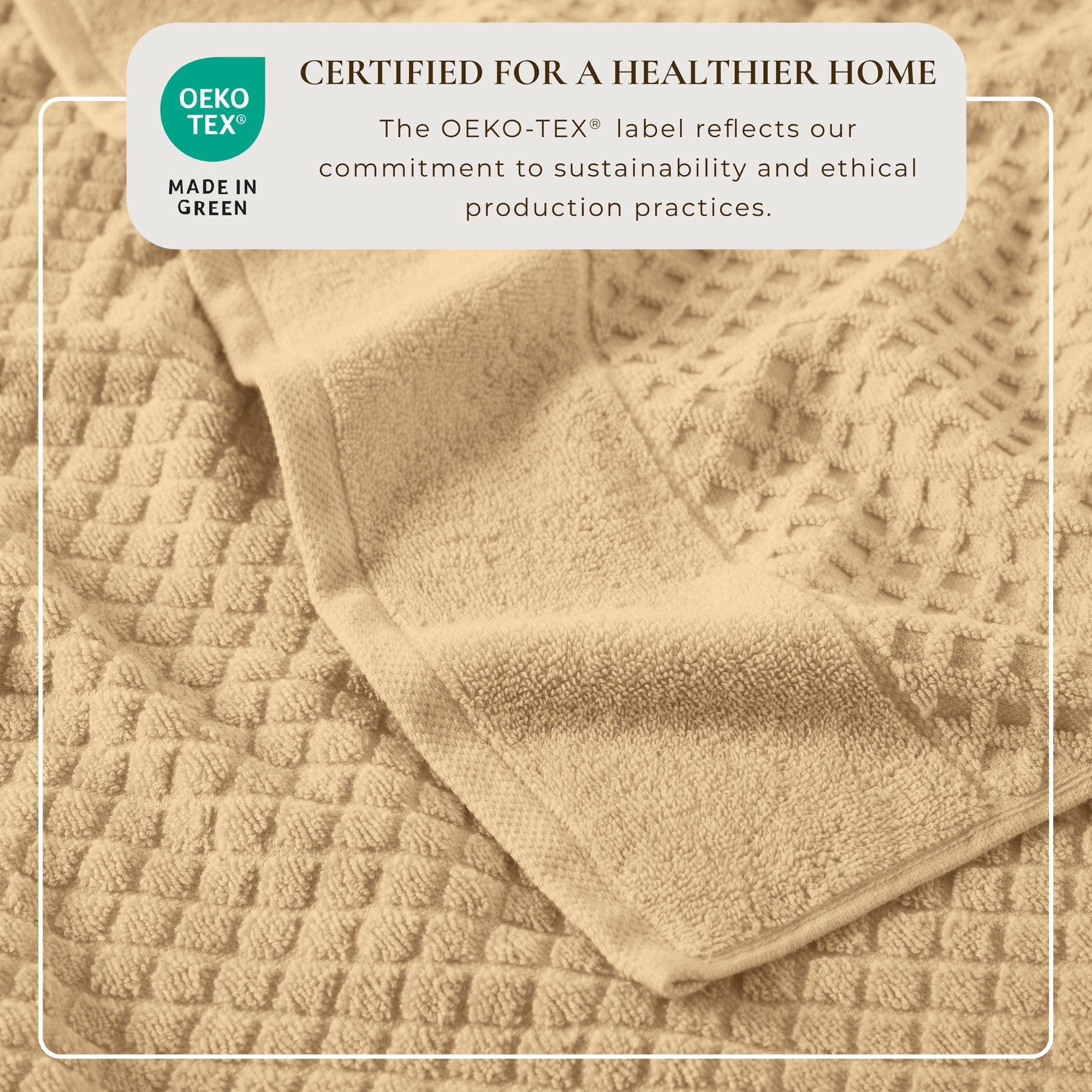 Cotton Diamond Waffle Weave Bath Towel Set - Grayson Collection