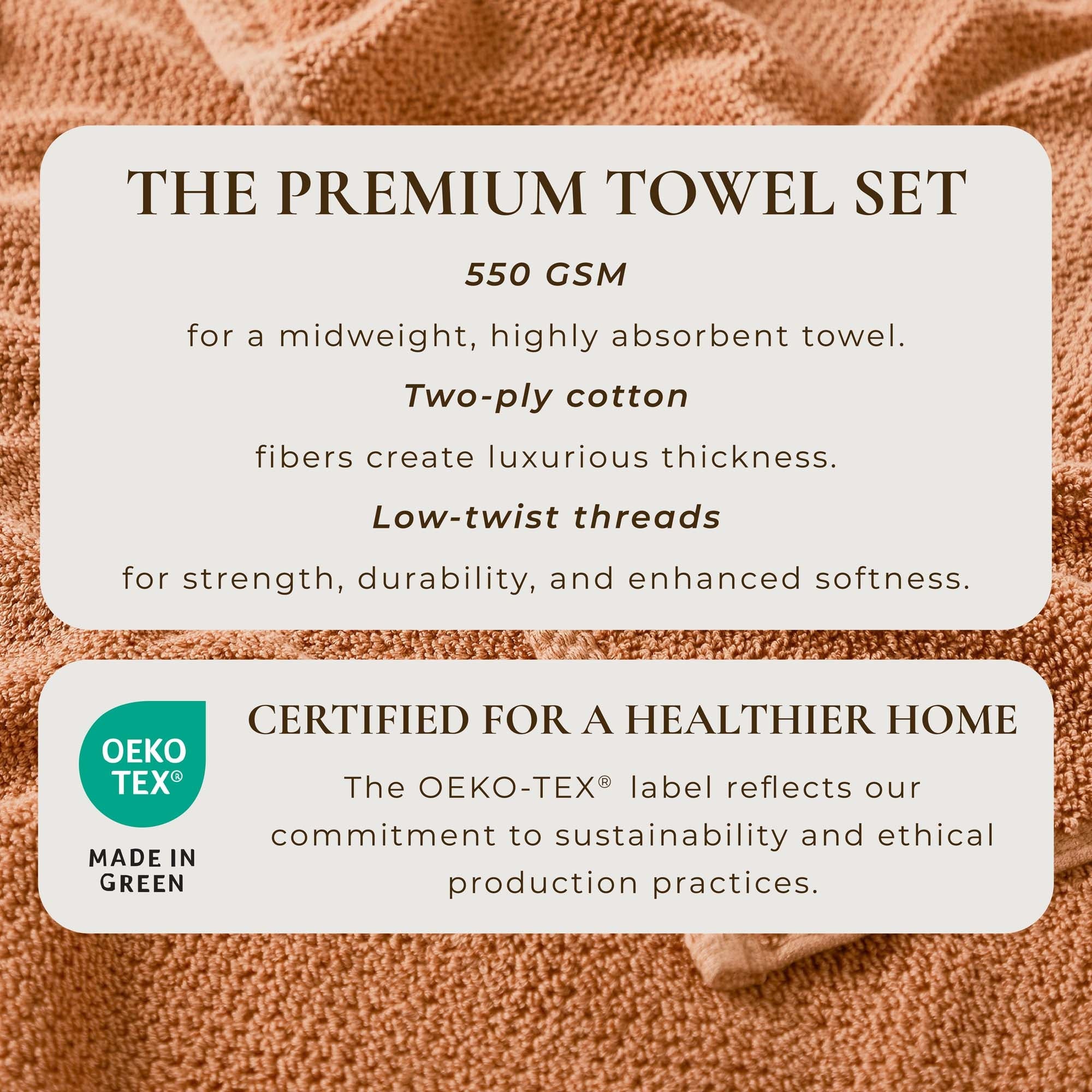 Cotton Textured Bath Towel Set - Acacia Collection - We The Collective