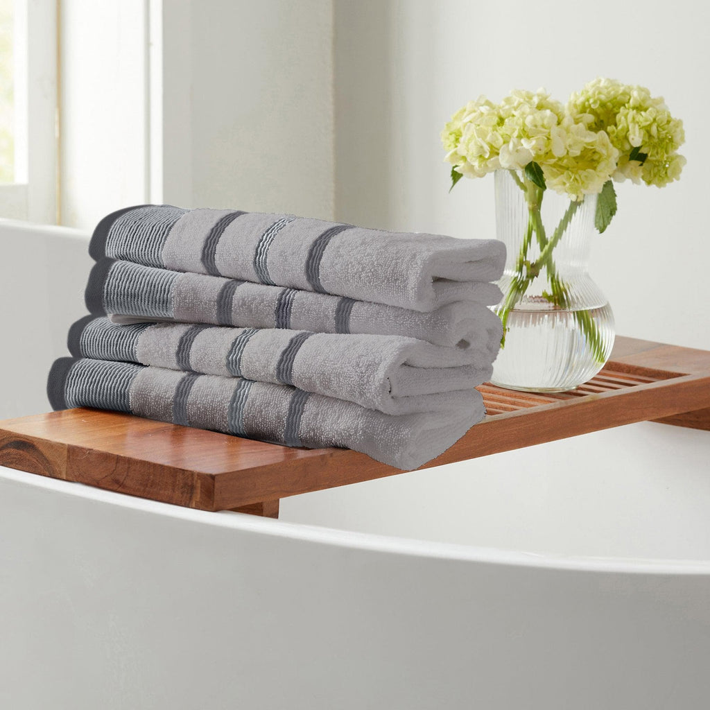 Decorative Cotton Stripe Bath Towel Set - Noelle Collection - We The Collective