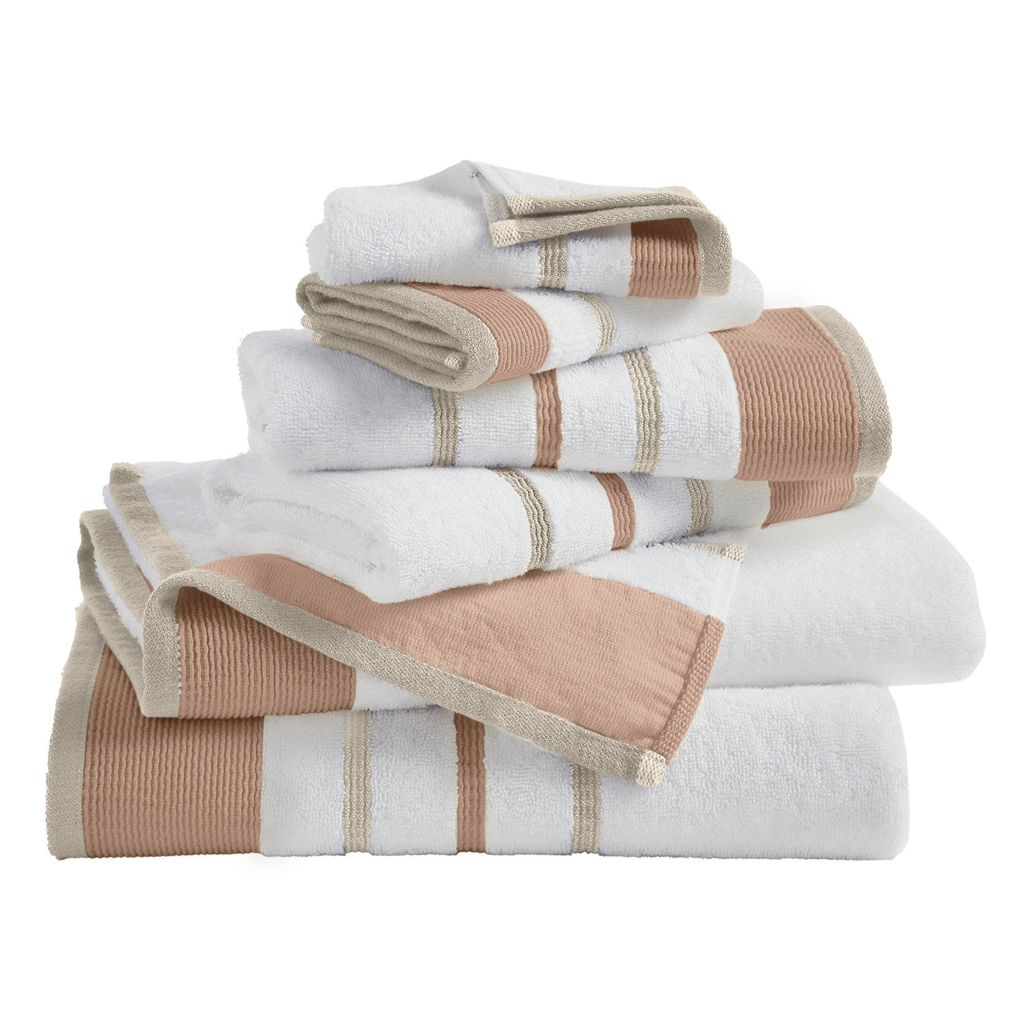 Decorative Cotton Stripe Bath Towel Set - Noelle Collection - We The Collective