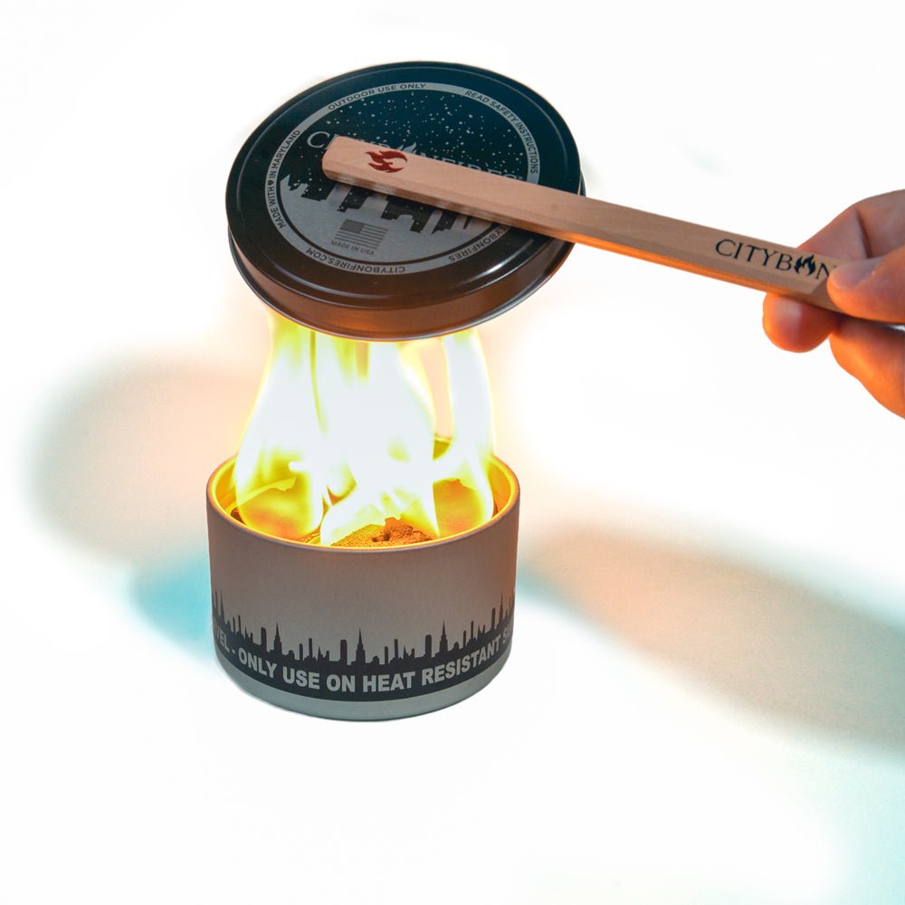 Lid Buddy - Magnetic Lid Handle for City Bonfires & Outdoor Candles