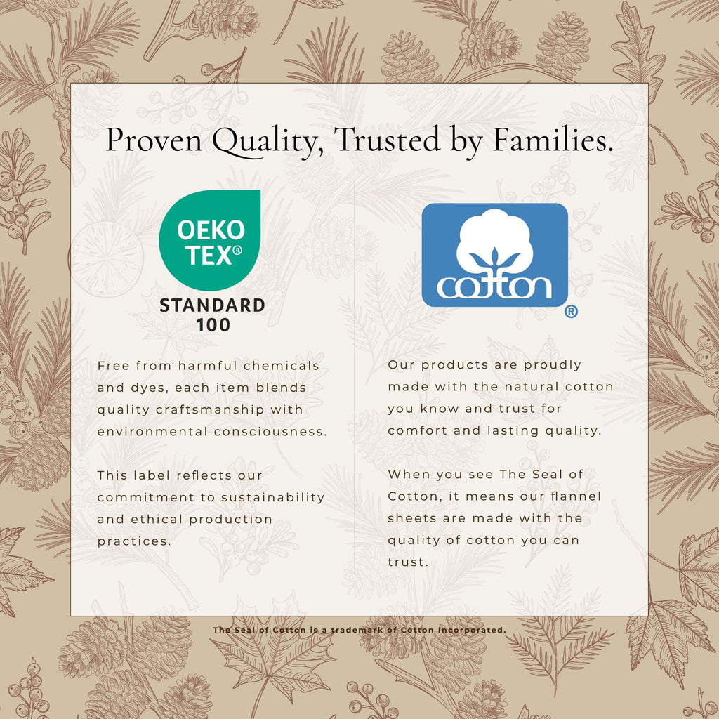 Turkish Cotton Flannel Sheet Set - Elevated Lodge Collection | Double-Brushed - We The Collective