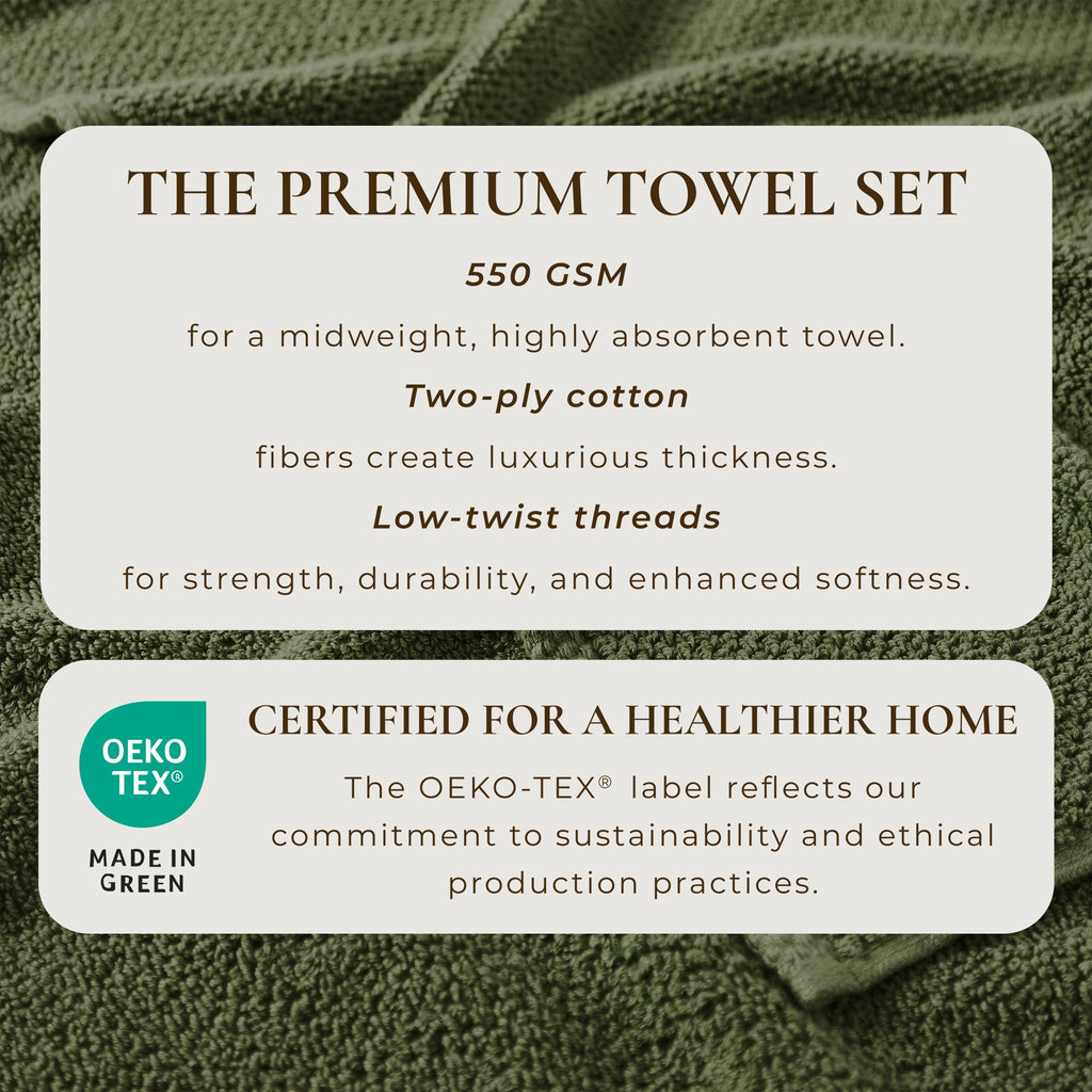 Cotton Textured Bath Towel Set - Acacia Collection - We The Collective