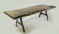 Live Edge Dining Table with Cast Iron Legs | Handcrafted Wood - We The Collective