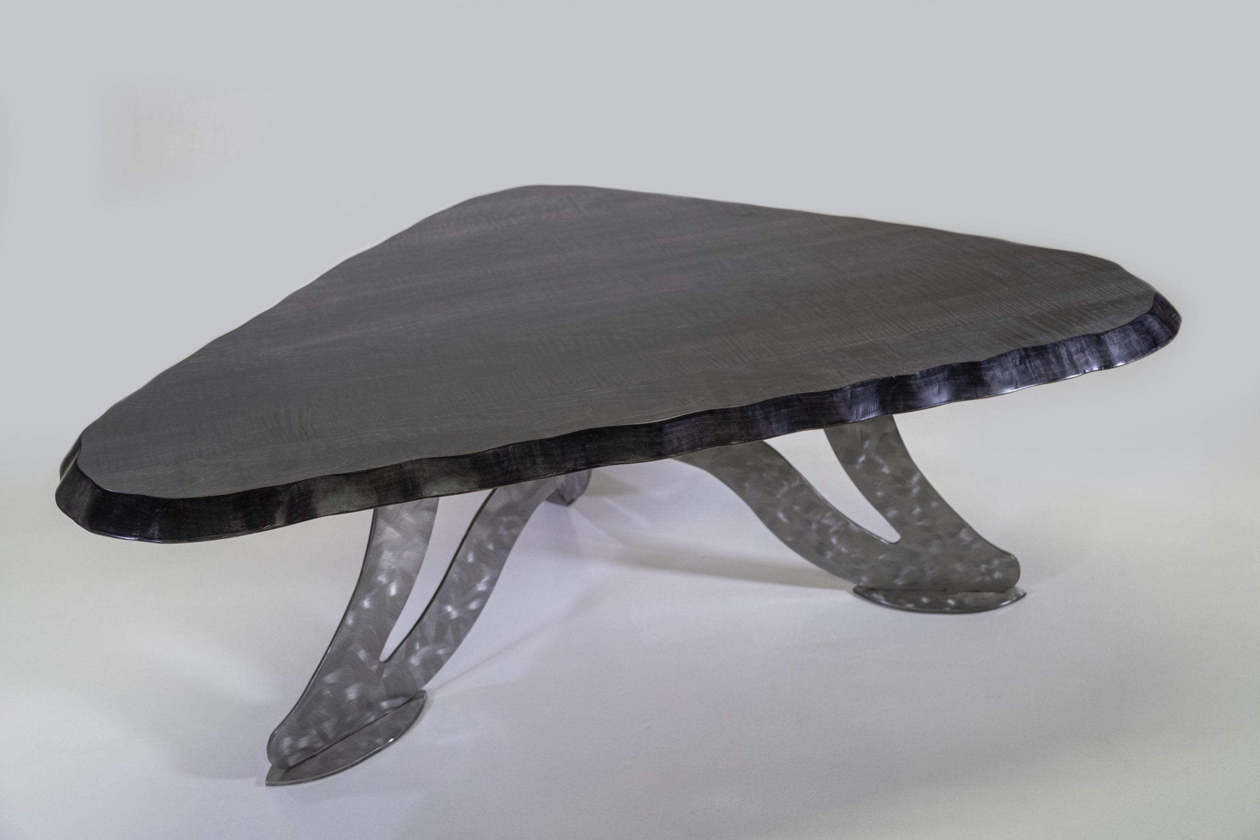 Wavy Tiger Maple Racetrack with Scalene Base - We The Collective