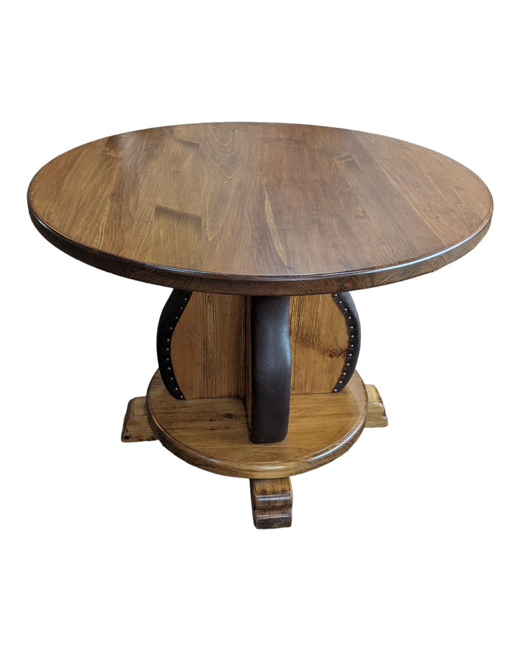 Leather Studded Gathering Table - We The Collective