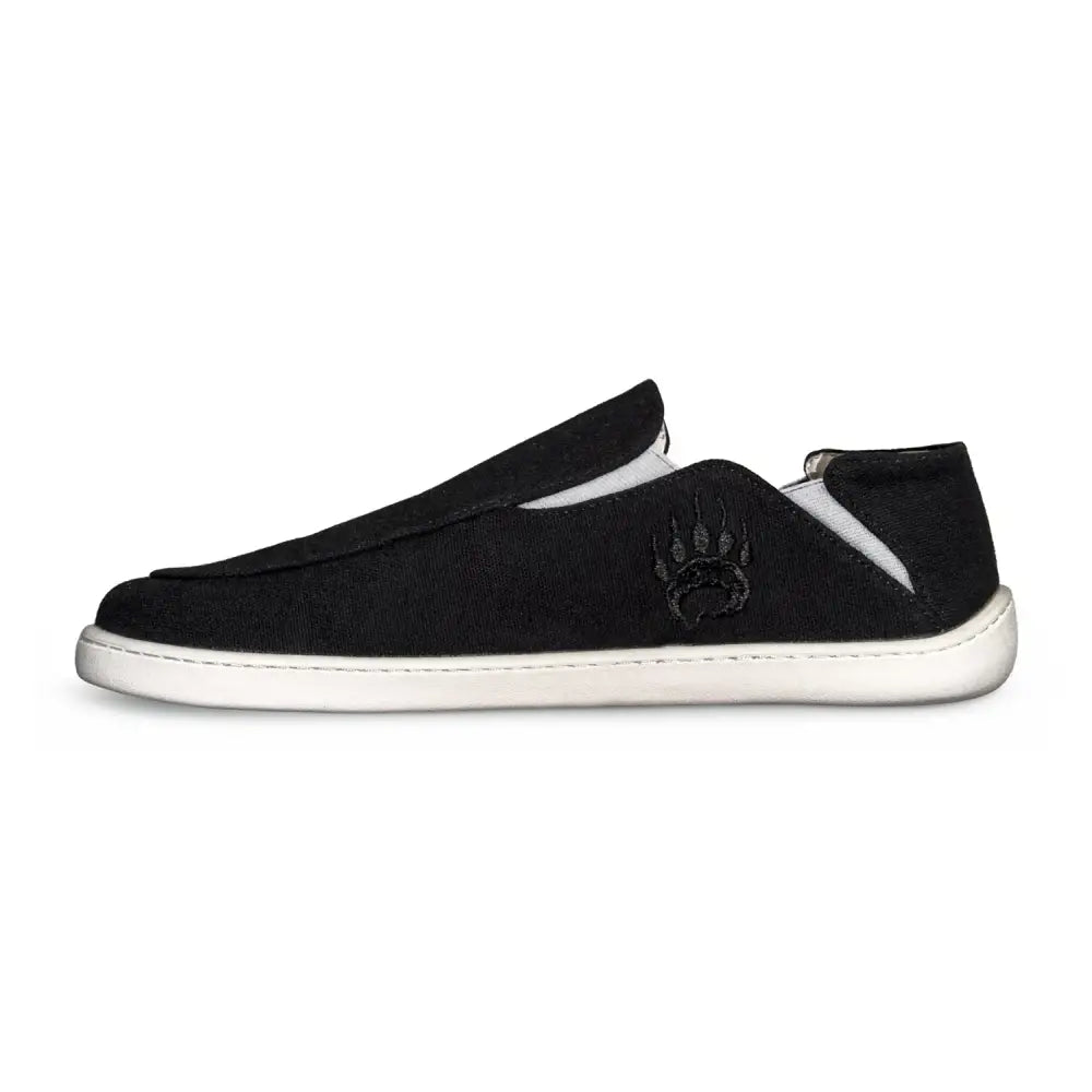 Oso CG2 Barefoot Slip-On - Black/White - Canvas Minimalist Shoe