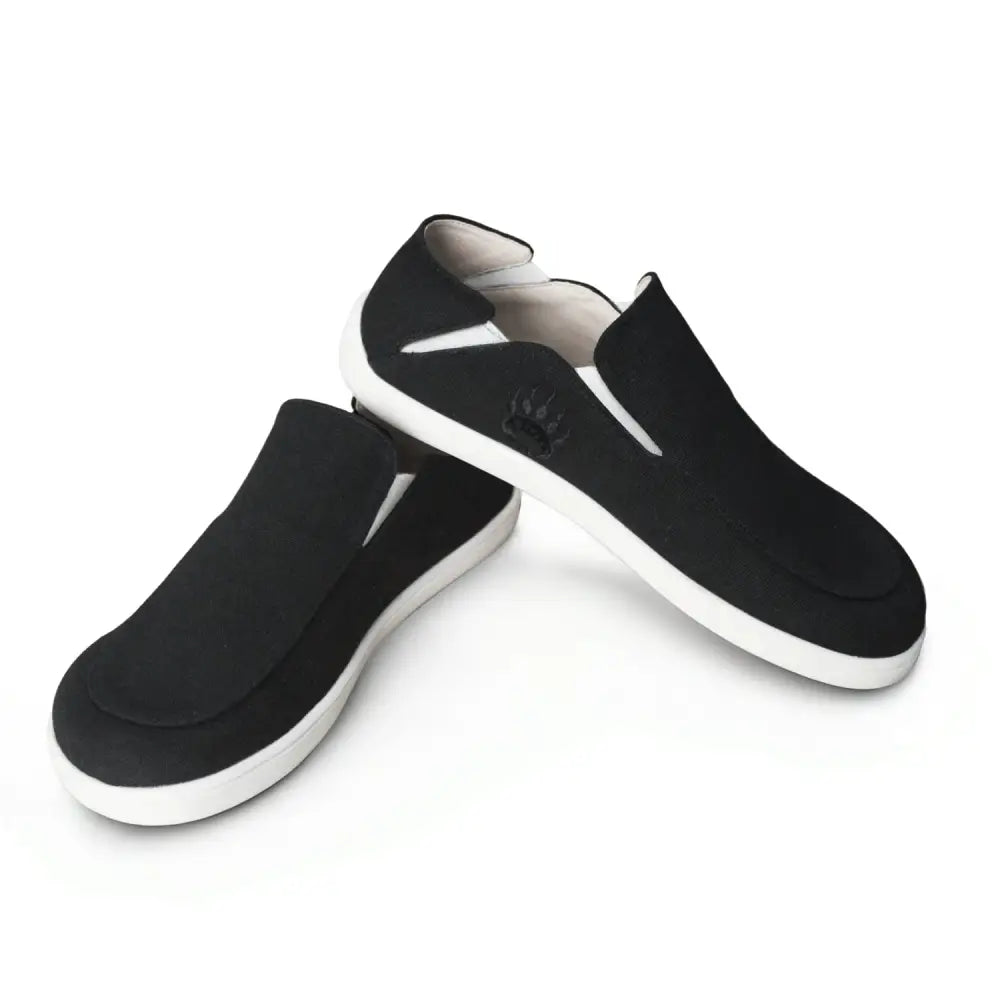 Oso CG2 Barefoot Slip-On - Black/White - Canvas Minimalist Shoe