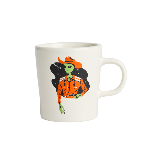 Sam Larson - Alien Cowboy - 9oz Modern Diner Mug - We The Collective