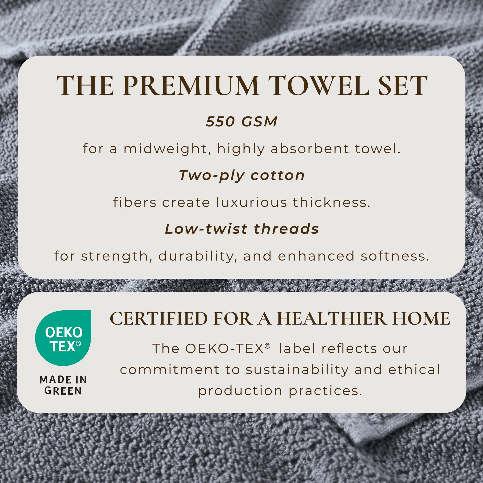 Cotton Textured Bath Towel Set - Acacia Collection - We The Collective