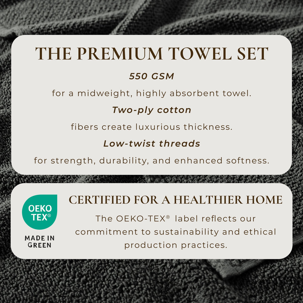 Cotton Textured Bath Towel Set - Acacia Collection - We The Collective