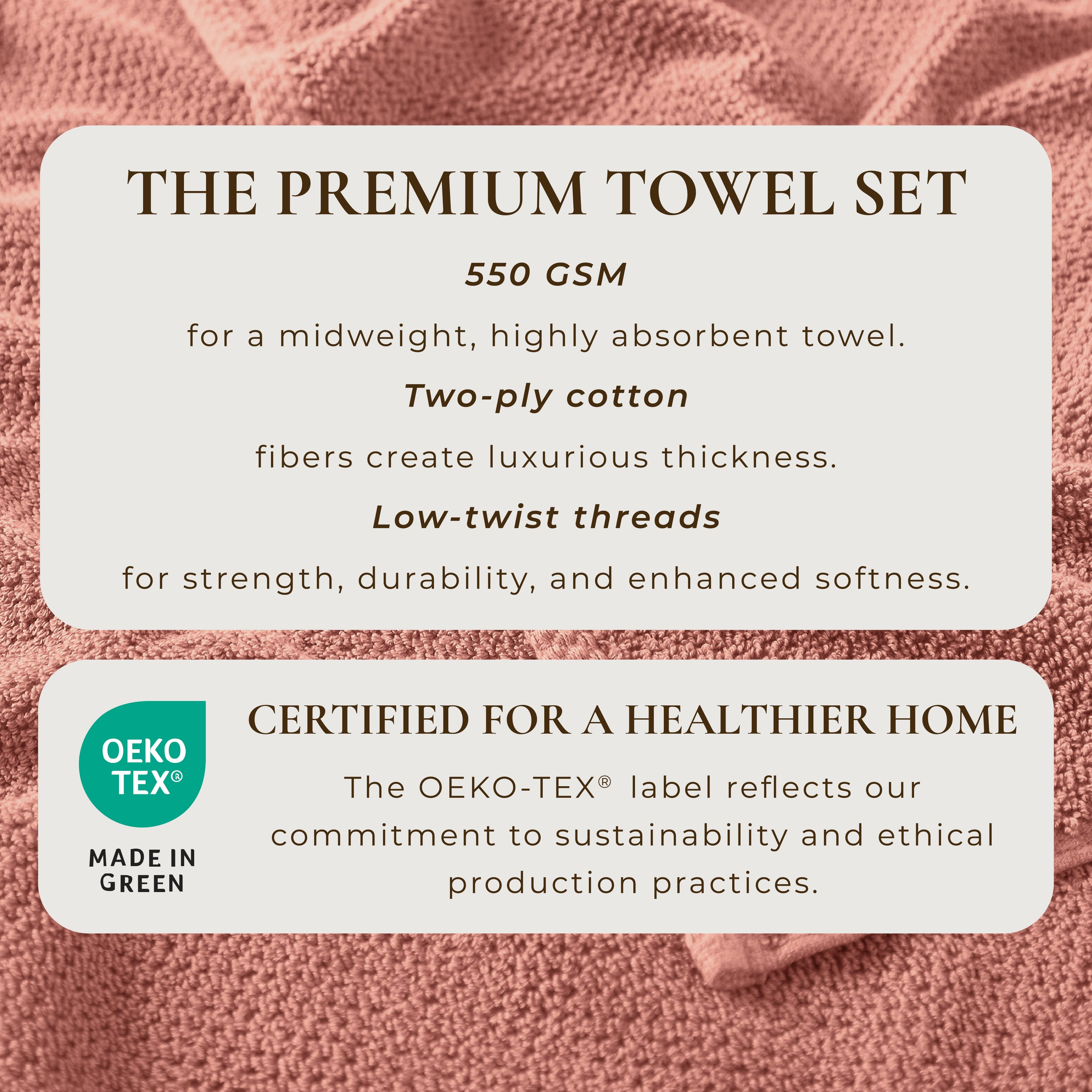 Cotton Textured Bath Towel Set - Acacia Collection - We The Collective