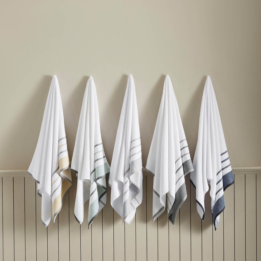 Decorative Cotton Stripe Bath Towel Set - Noelle Collection - We The Collective