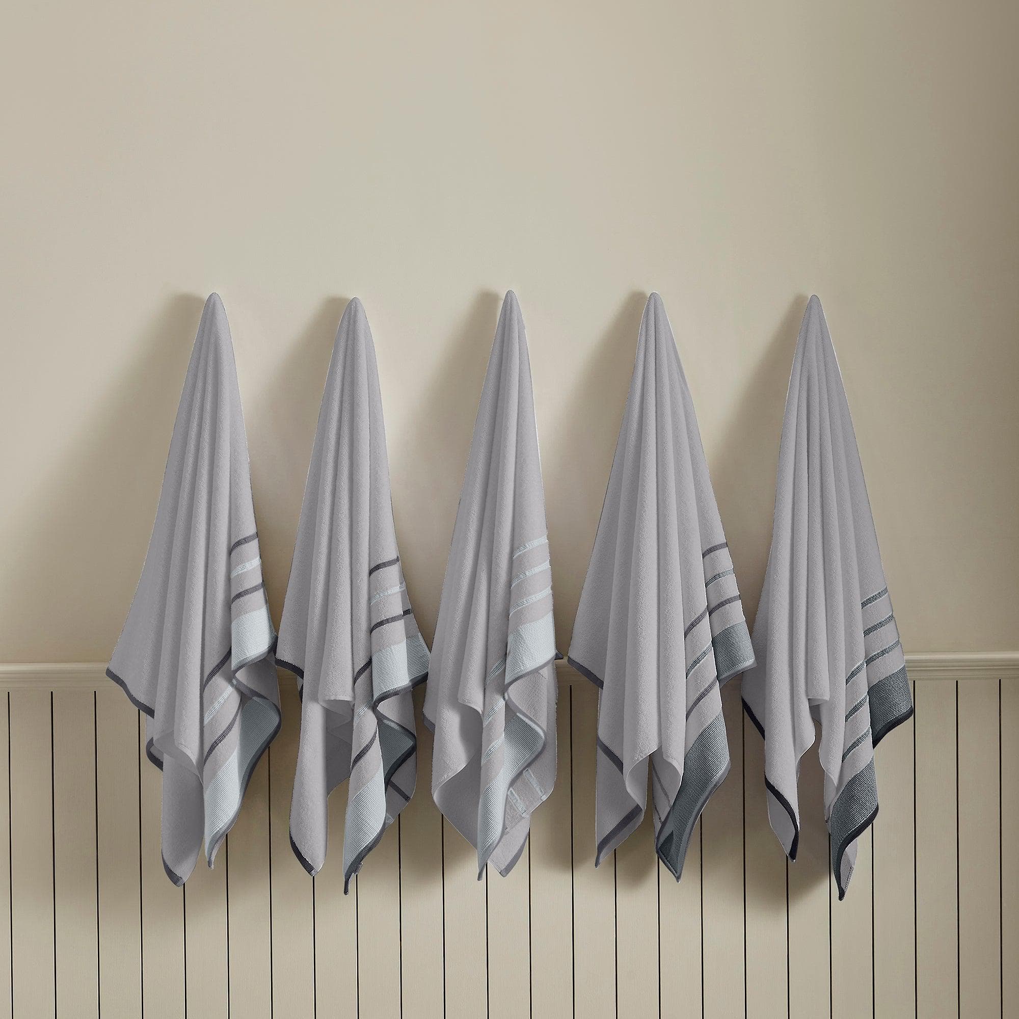 Decorative Cotton Stripe Bath Towel Set - Noelle Collection - We The Collective