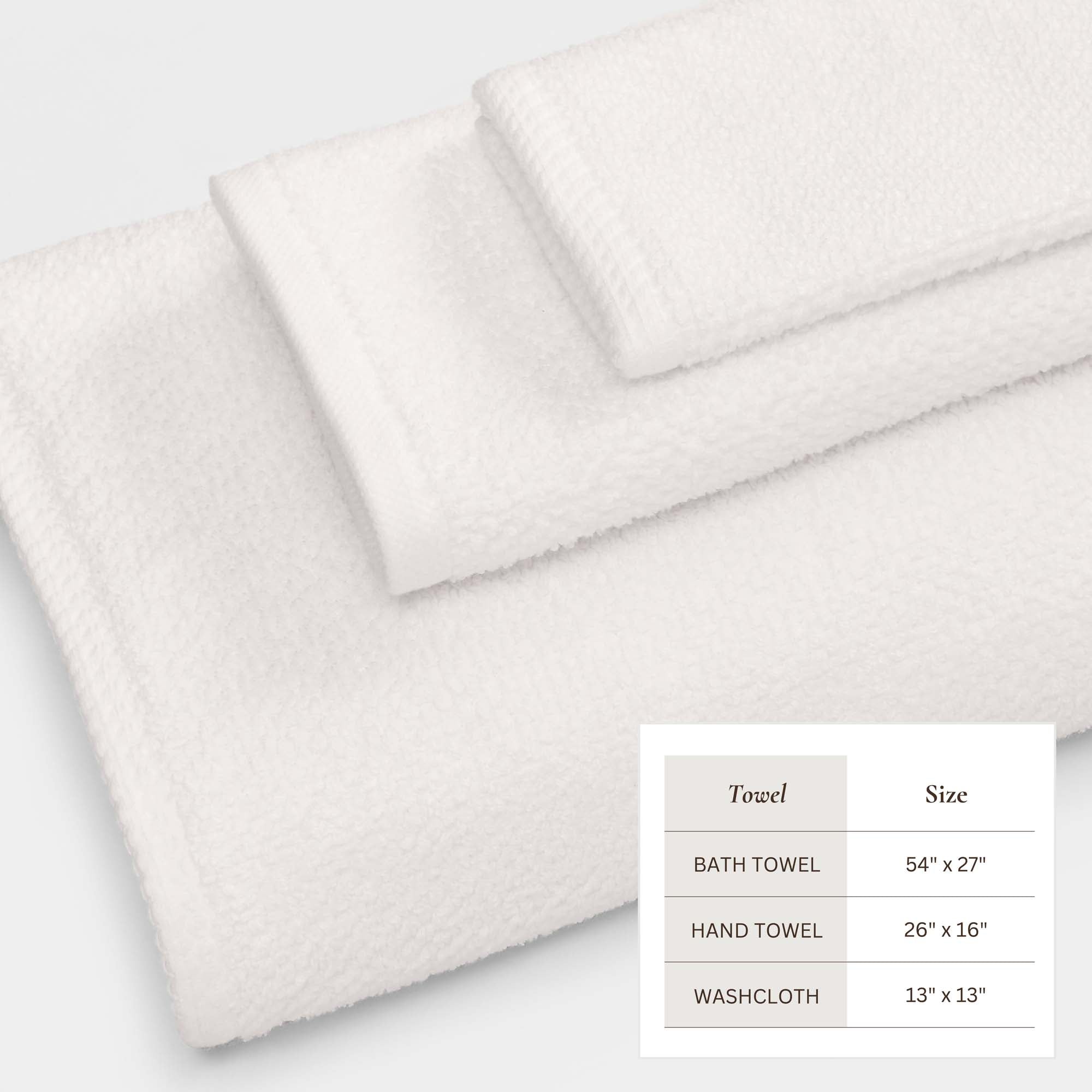 Cotton Textured Bath Towel Set - Acacia Collection - We The Collective