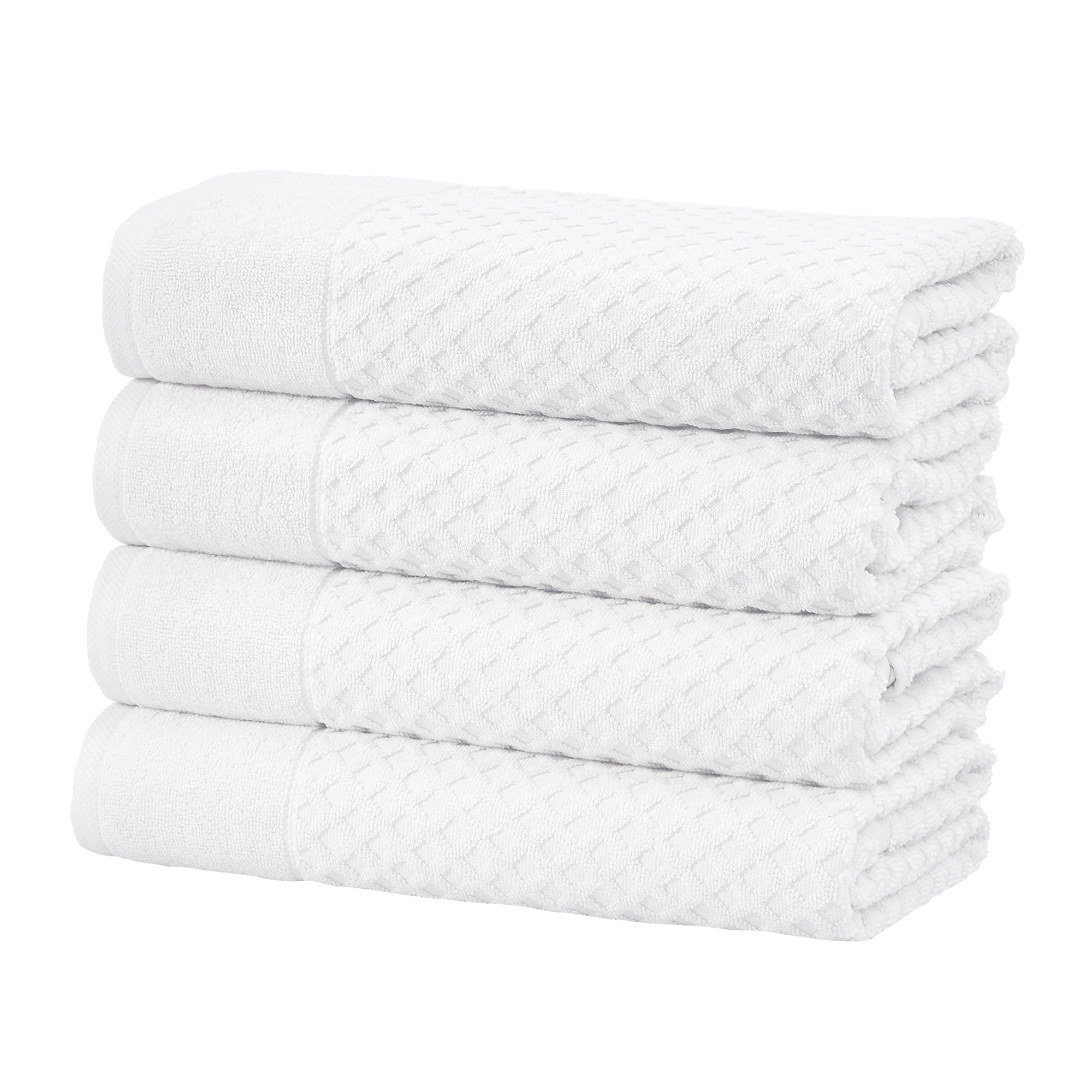 Cotton Diamond Waffle Weave Bath Towel Set - Grayson Collection