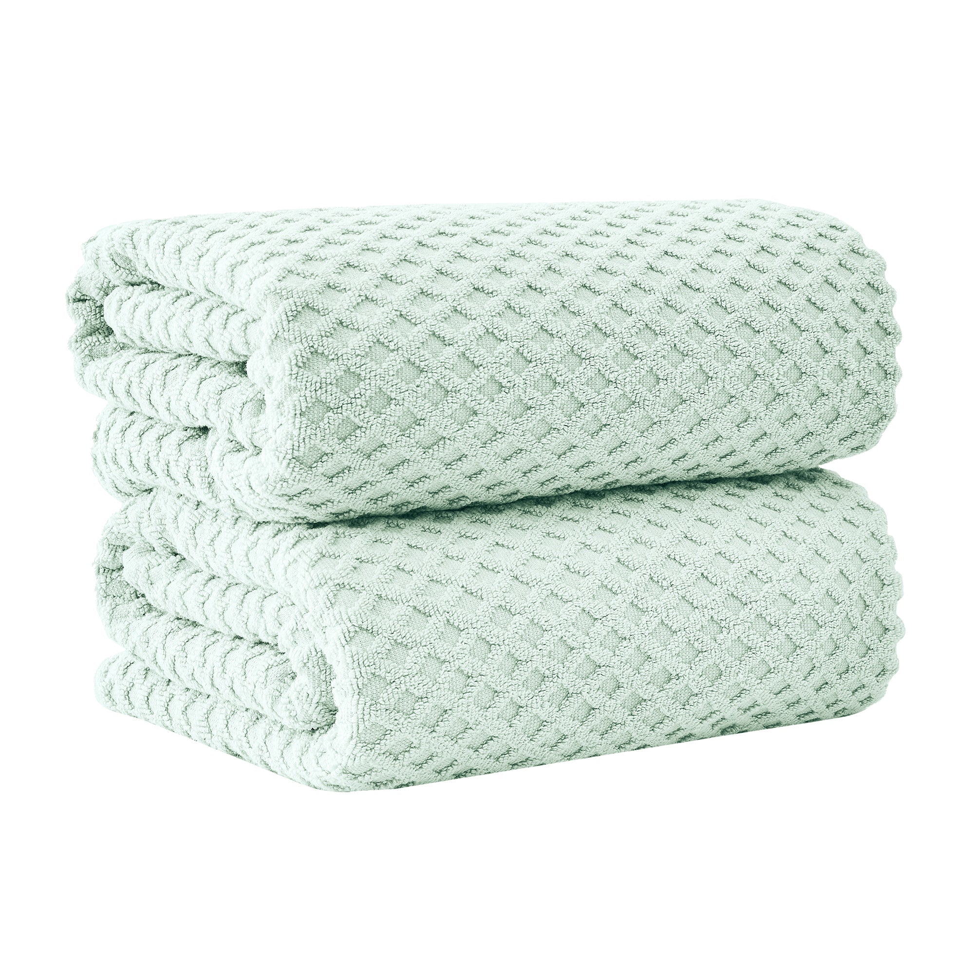 Cotton Diamond Waffle Weave Bath Towel Set - Grayson Collection