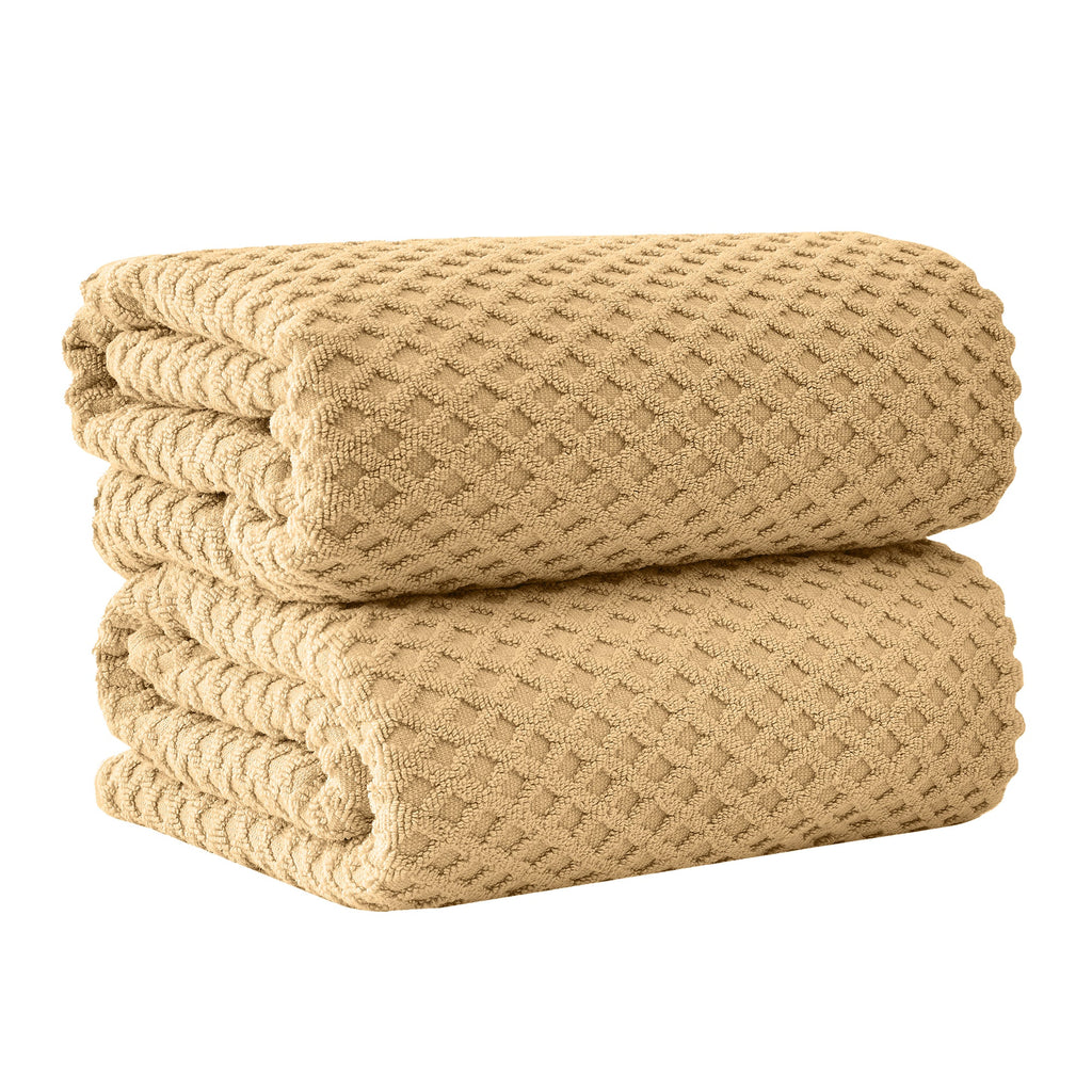 Cotton Diamond Waffle Weave Bath Towel Set - Grayson Collection