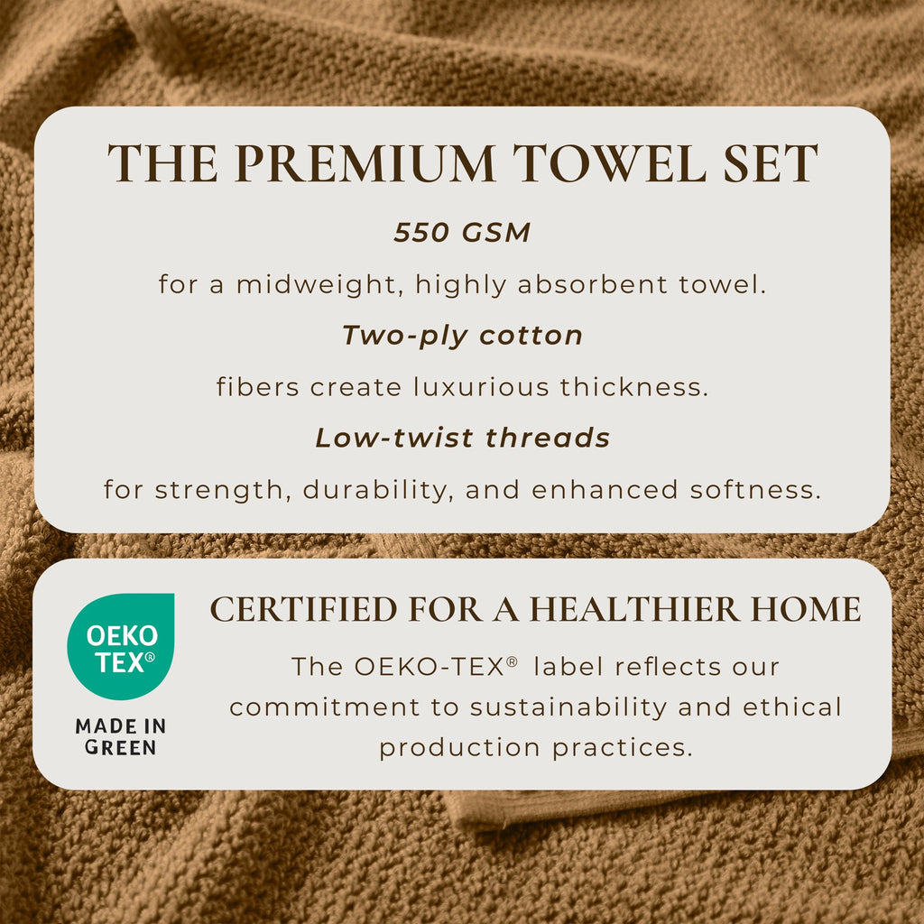 Cotton Textured Bath Towel Set - Acacia Collection - We The Collective