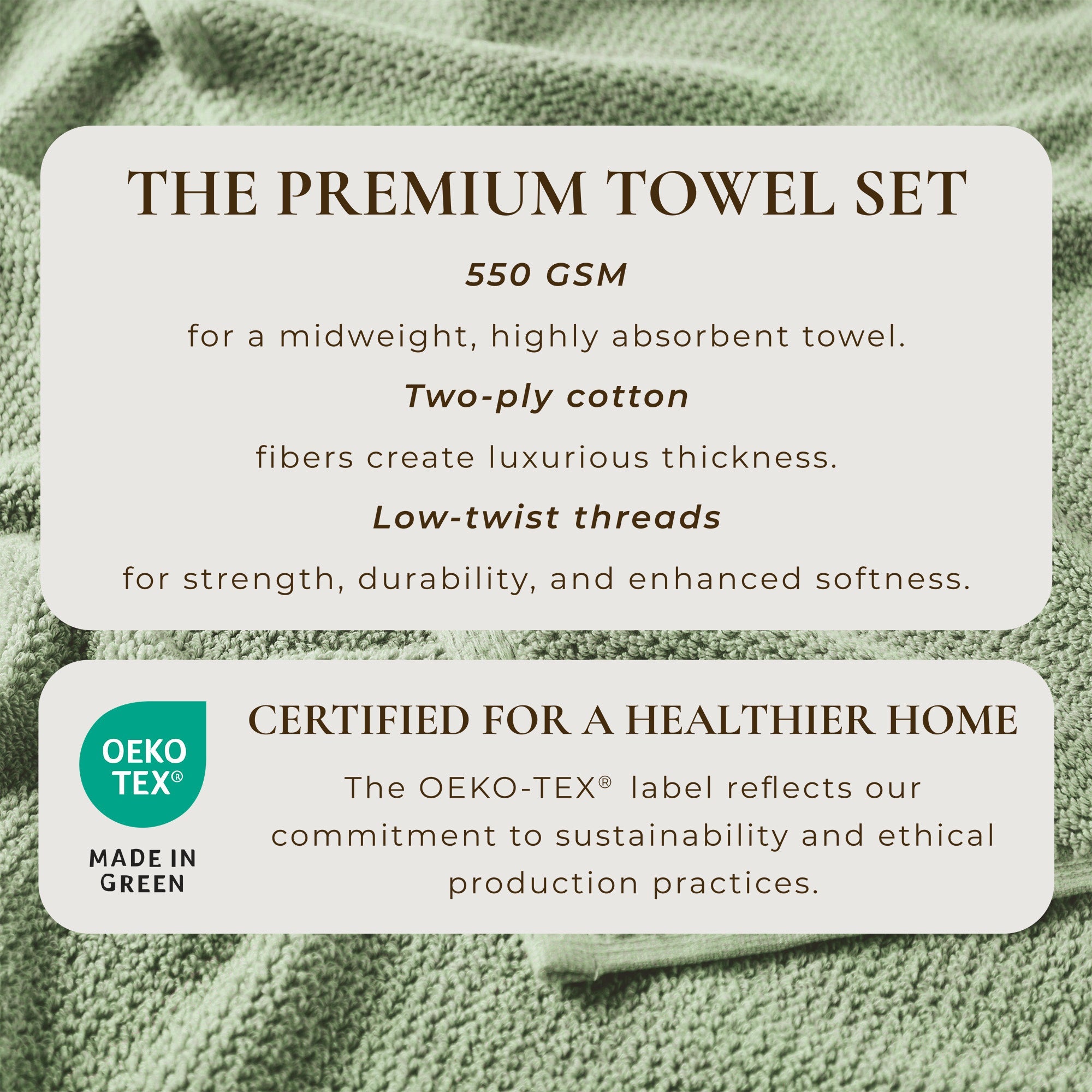 Cotton Textured Bath Towel Set - Acacia Collection - We The Collective
